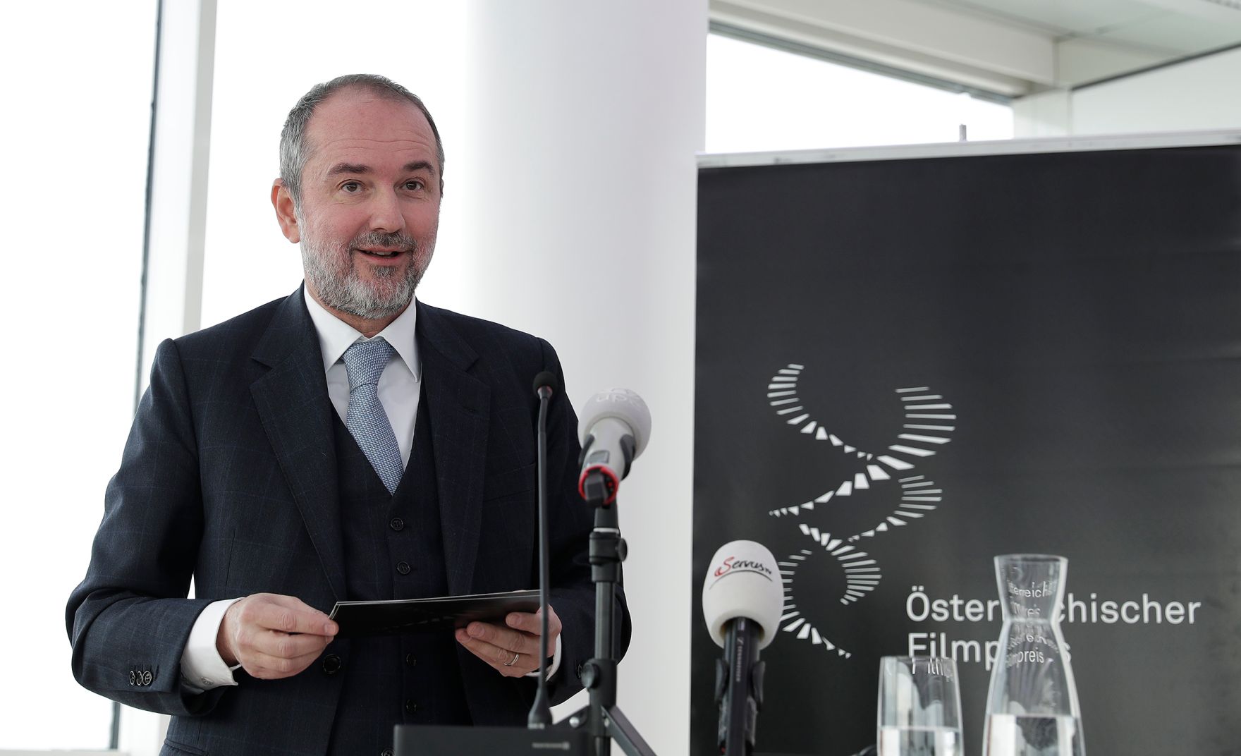 Am 14. Dezember 2016 fand im Ringturm die Nominierungspressekonferenz des &Ouml;sterreichischen Filmpreises statt. Im Bild Kunst- und Kulturminister Thomas Drozda.