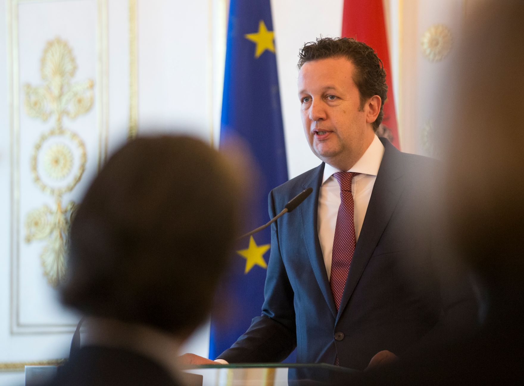 Am 9. M&auml;rz 2017 fand die Staatspreisverleihung f&uuml;r die "Sch&ouml;nsten B&uuml;cher &Ouml;sterreichs" statt. Im Bild der Pr&auml;sident des Hauptverbandes des &Ouml;sterreichischen Buchhandels, Benedikt F&ouml;ger.