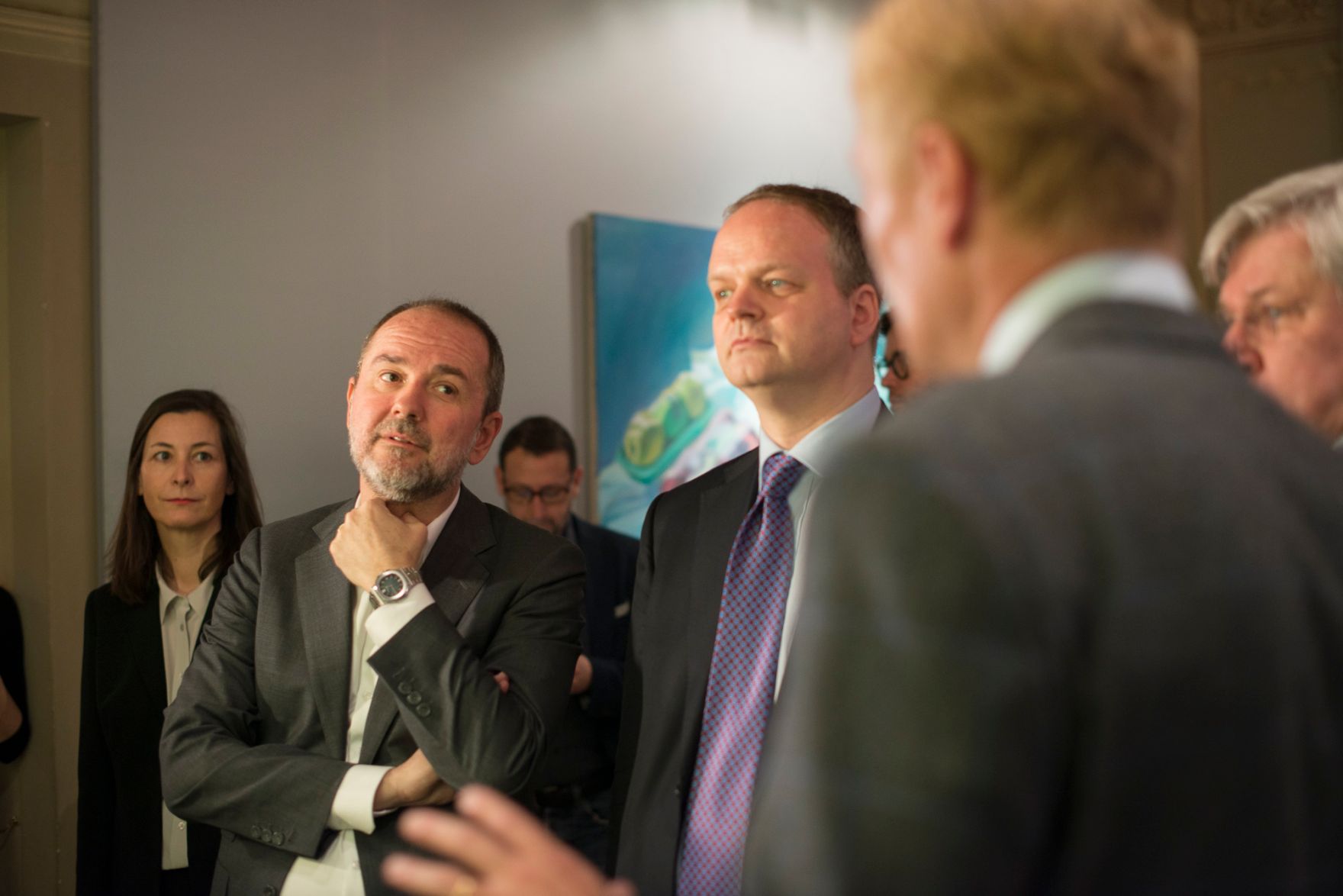 Am 24. M&auml;rz 2017 besuchte Kunst- und Kulturminister Thomas Drozda (l.) die Ausstellung "Woman Power" von Maria Lassnig im Palazzo Pitti in Florenz. Im Bild mit Museumsdirektor der Uffizien Eike Dieter Schmidt.