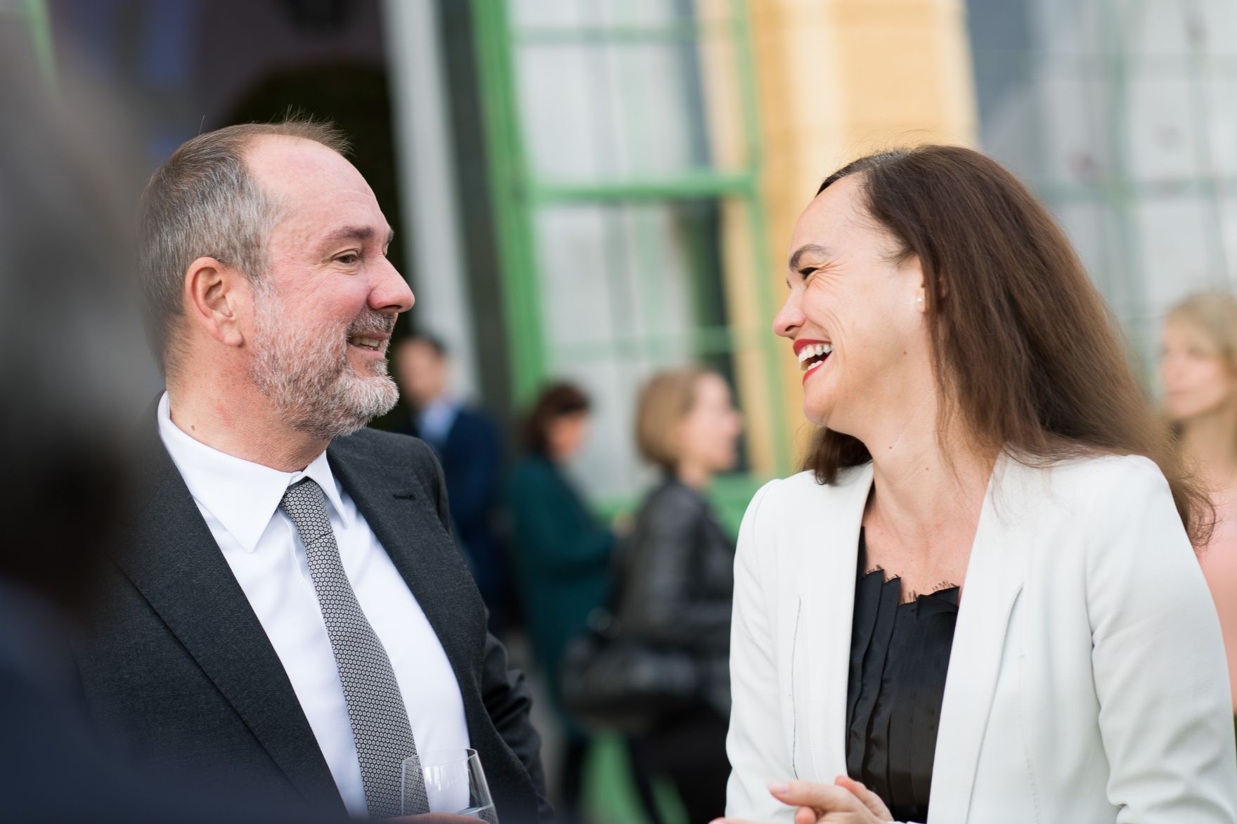 Am 25. Mai 2017 lud Kunst- und Kulturminister Thomas Drozda zum Empfang in der Orangerie anl&auml;sslich des Sommernachtskonzert der Wiener Philharmoniker. Im Bild mit Bildungsministerin Sonja Hammerschmid