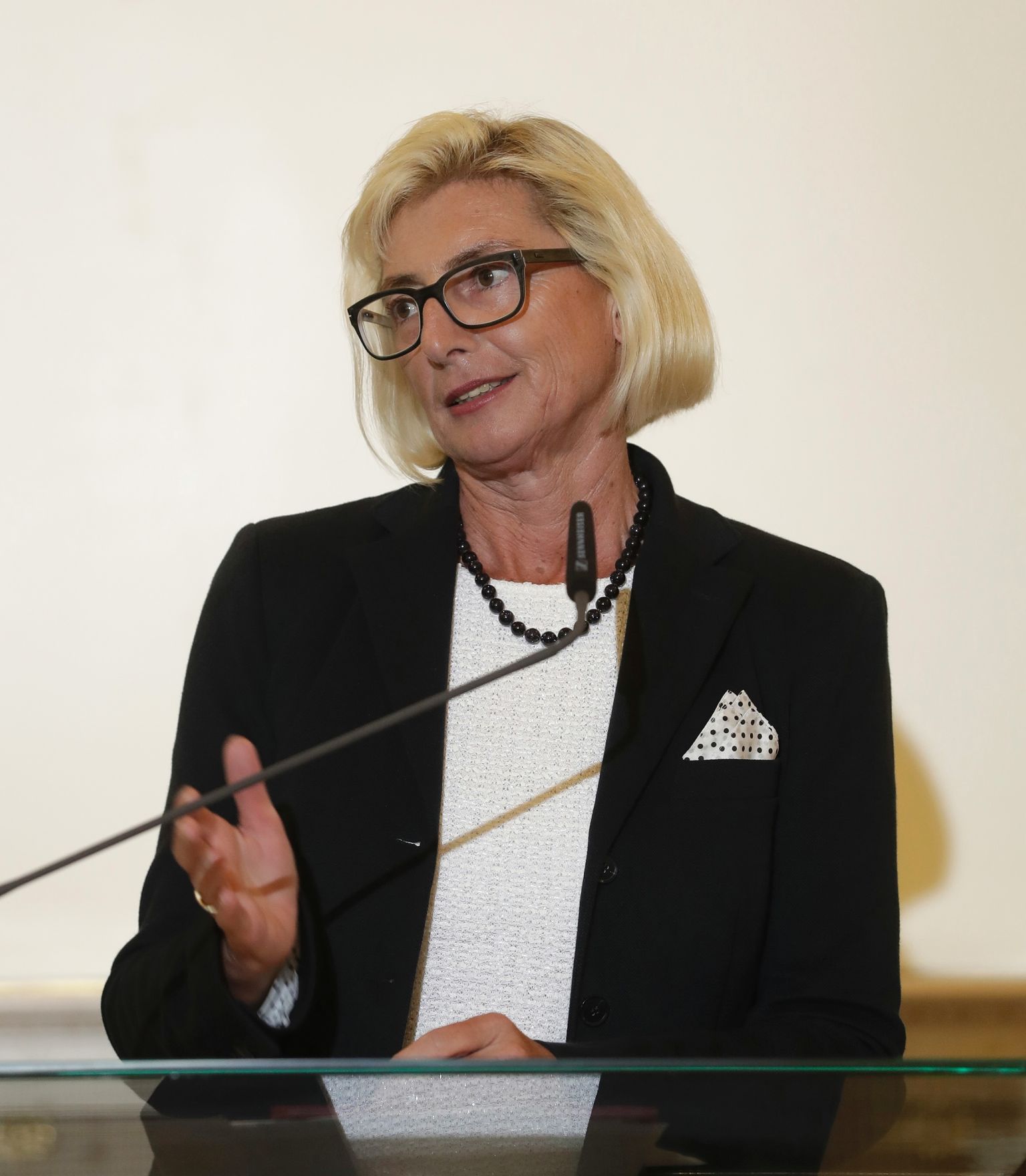 Am 31. Mai 2017 bestellte der Bundeskanzler Vertreterinnen und Vertreter der Wirtschaft zu Mitgliedern der bei der Bundesanstalt "Statistik &Ouml;sterreich" eingerichteten Wirtschaftskurie. Im Bild Kommerzialr&auml;tin f&uuml;r die Statistik Elisabeth Stadler.