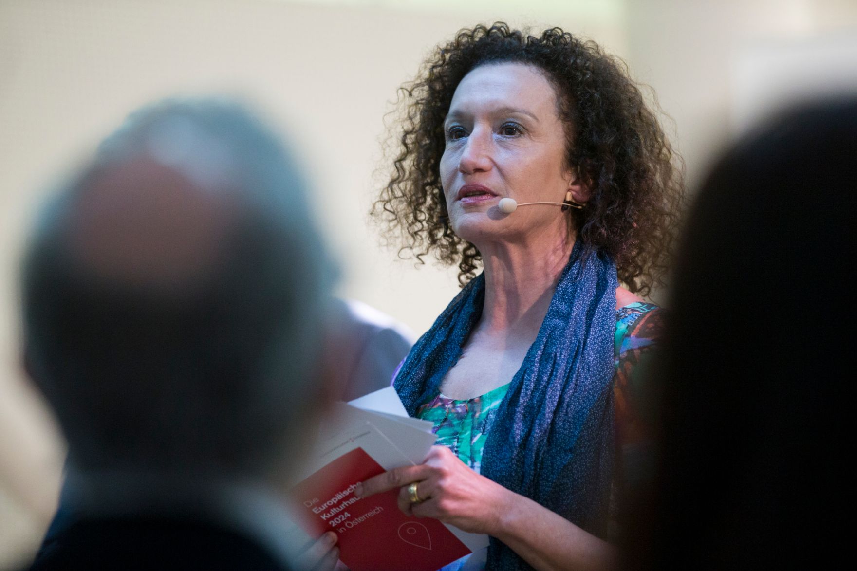 Am 9. Juni 2017 nahm Kunst- und Kulturminister Thomas Drozda an der Veranstaltung "Europ&auml;ische Kulturhauptstadt 2024 - Mehr Kultur durch mehr Europa" teil. Im Bild die Moderatorin Konstanze Breitebner.