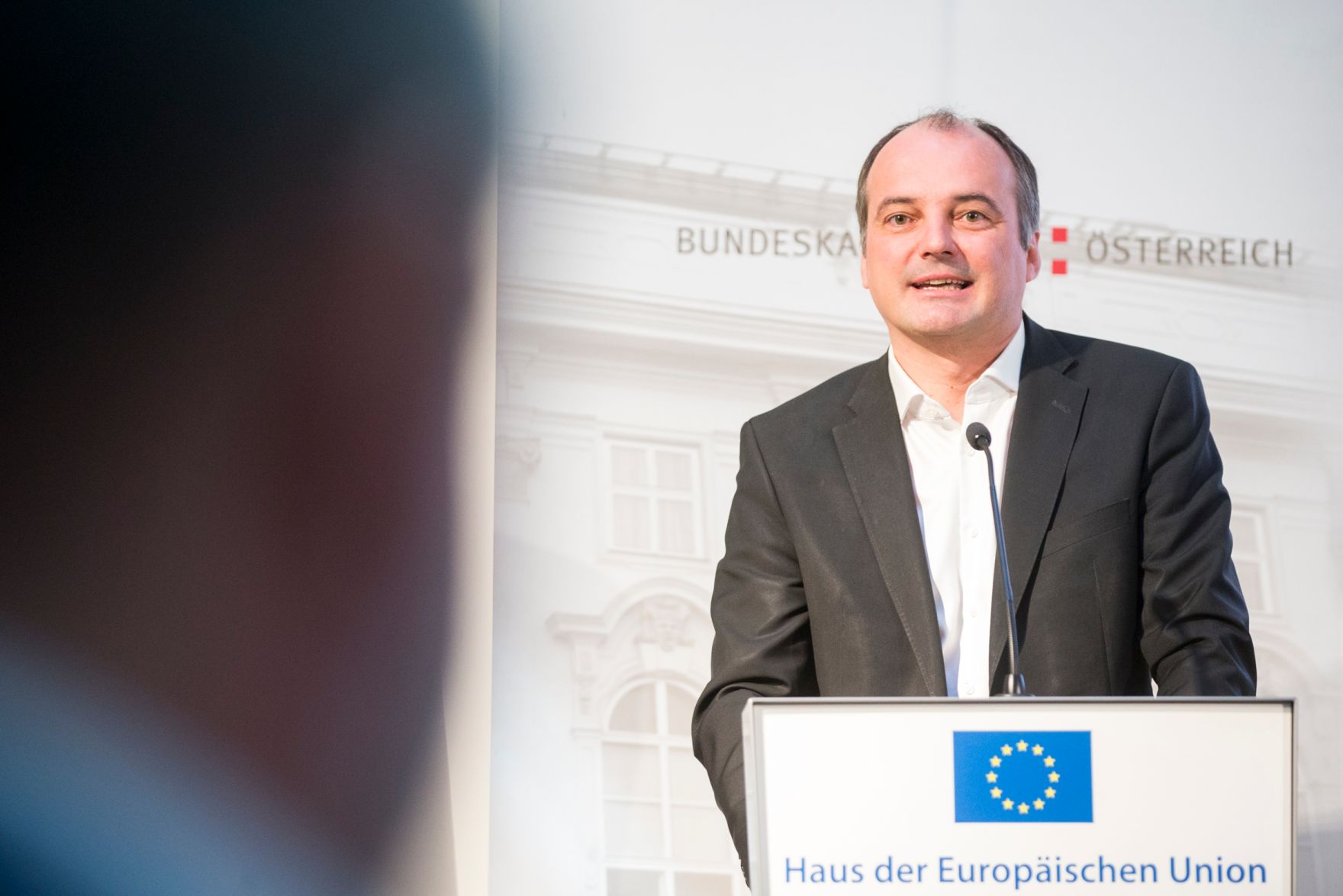 Am 9. Juni 2017 nahm Kunst- und Kulturminister Thomas Drozda an der Veranstaltung "Europ&auml;ische Kulturhauptstadt 2024 - Mehr Kultur durch mehr Europa" teil. Im Bild Georg Pfeifer, Leiter des Informationsb&uuml;ros des Europ&auml;ischen Parlaments in &Ouml;sterreich, Haus der Europ&auml;ischen Union.