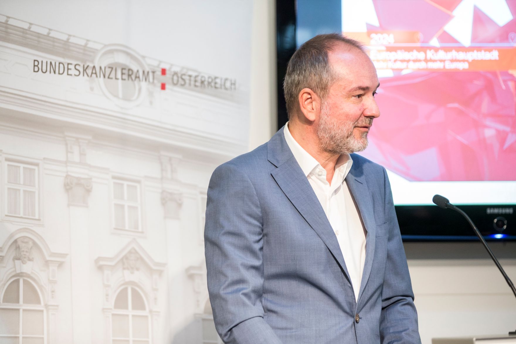 Am 9. Juni 2017 nahm Kunst- und Kulturminister Thomas Drozda (im Bild) an der Veranstaltung "Europ&auml;ische Kulturhauptstadt 2024 - Mehr Kultur durch mehr Europa" teil.