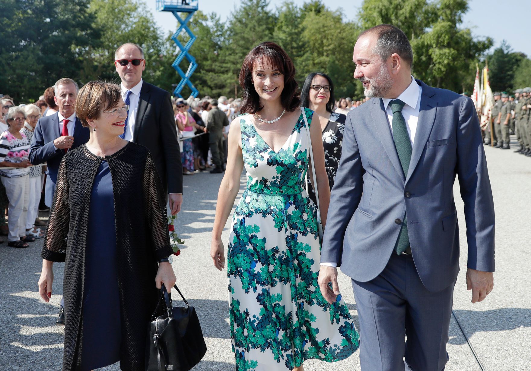 Am 19. Juli 2017 besuchte Kunst- und Kulturminister Thomas Drozda (r.) die Er&ouml;ffnung der Bregenzer Festspiele in Vorarlberg.
