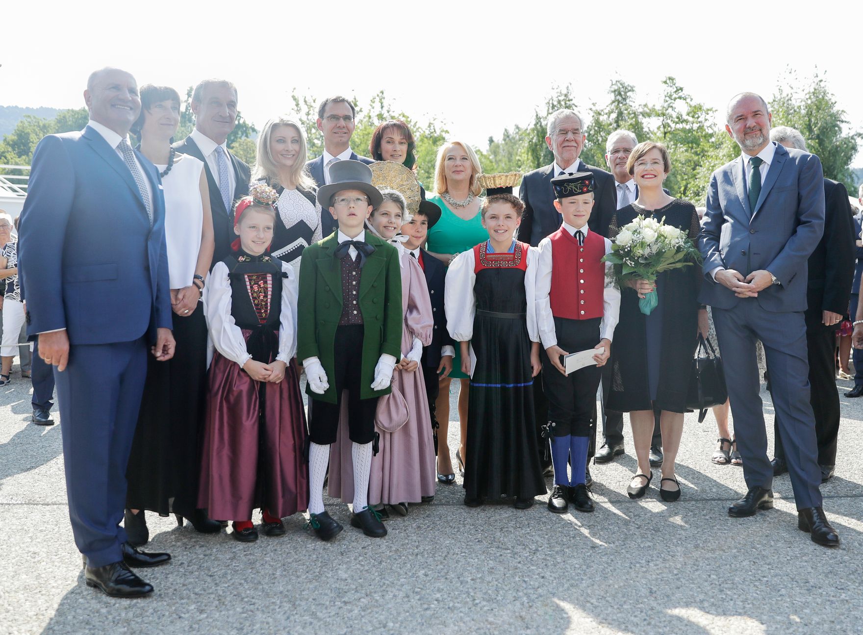 Am 19. Juli 2017 besuchte Kunst- und Kulturminister Thomas Drozda (r.) die Er&ouml;ffnung der Bregenzer Festspiele in Vorarlberg.
