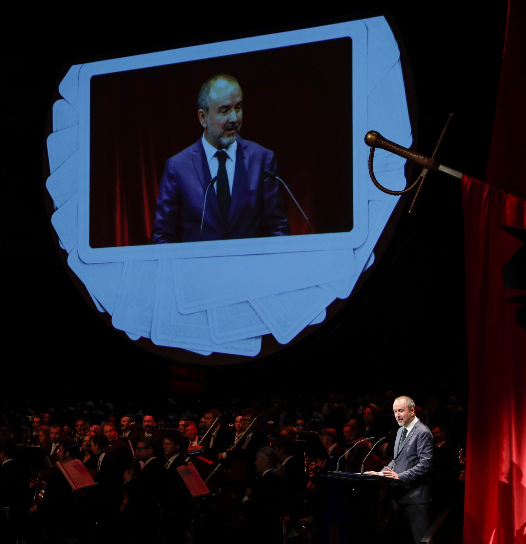 Am 19. Juli 2017 besuchte Kunst- und Kulturminister Thomas Drozda die Er&ouml;ffnung der Bregenzer Festspiele in Vorarlberg. Im Bild bei der Festansprache.