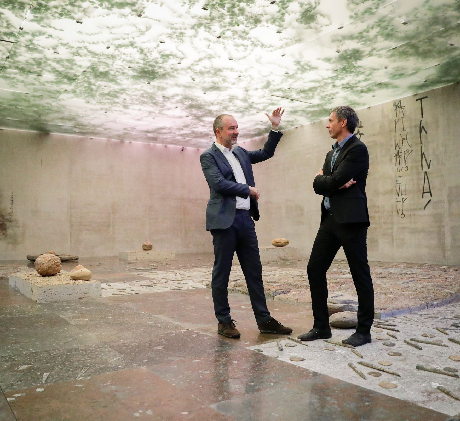 Am 20. Juli 2017 besuchte Kunst- und Kulturminister Thomas Drozda (l.) das Kunsthaus im Zuge der Bregenzer Festspiele in Vorarlberg.