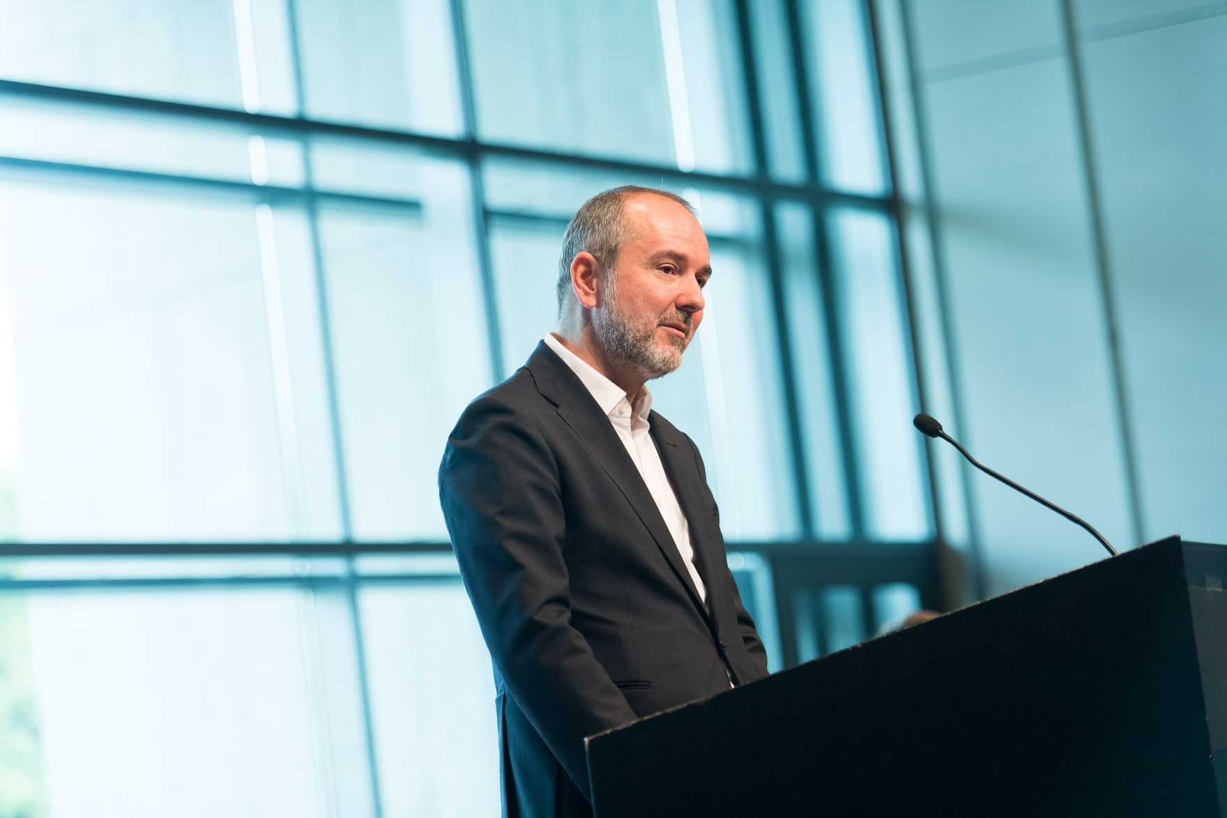 Am 28. Juli 2017 verlieh Kunst- und Kulturminister Thomas Drozda (im Bild) den &Ouml;sterreichischen Staatspreis f&uuml;r europ&auml;ische Literatur an Karl Ove Knausgard anl&auml;sslich der Salzburger Festspiele.