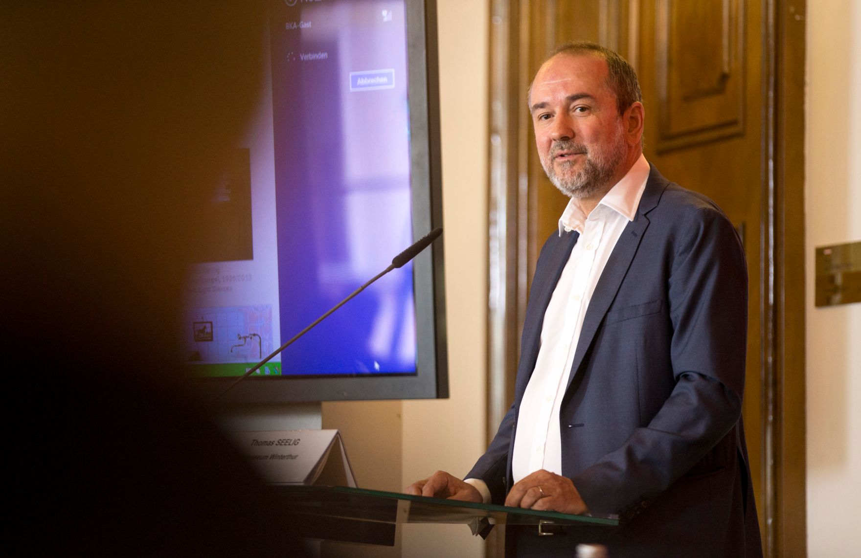 Am 2. August 2017 fand die Diskussionsreihe &bdquo;Open Space&ldquo; mit Bundesminister Thomas Drozda (im Bild) statt.