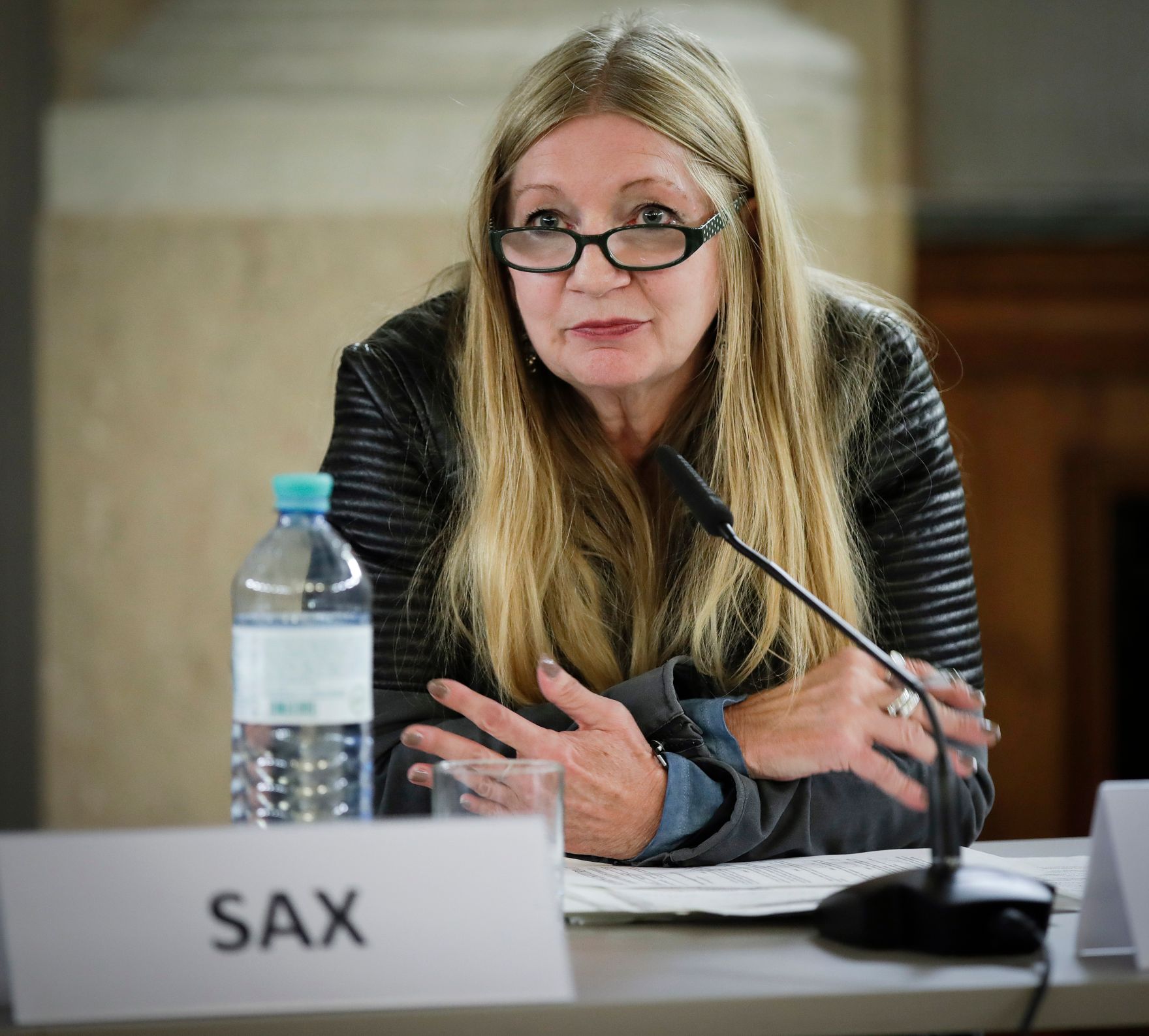 Am 18. September 2017 fand die Veranstaltung "Kinder hinter Gittern?" im Kassensaal des Bundeskanzleramtes statt. Im Bild Monika Pinterits von der Kinder- und Jugendanwaltschaft.