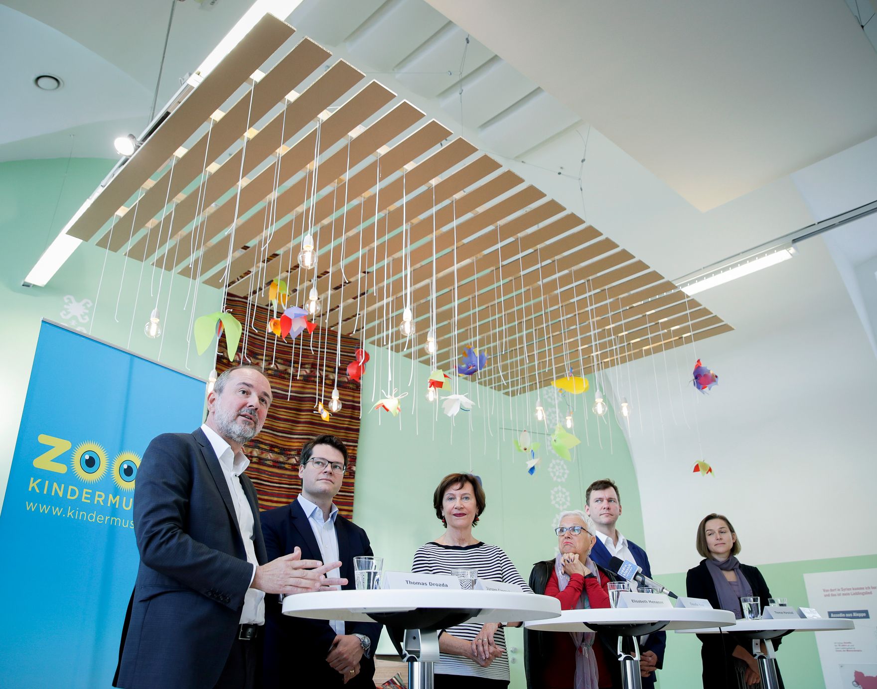 Am 27. September 2017 nahm Kunst- und Kulturminister Thomas Drozda (l.) an einer Pressekonferenz und Besichtigung im Kindermuseum ZOOM teil.