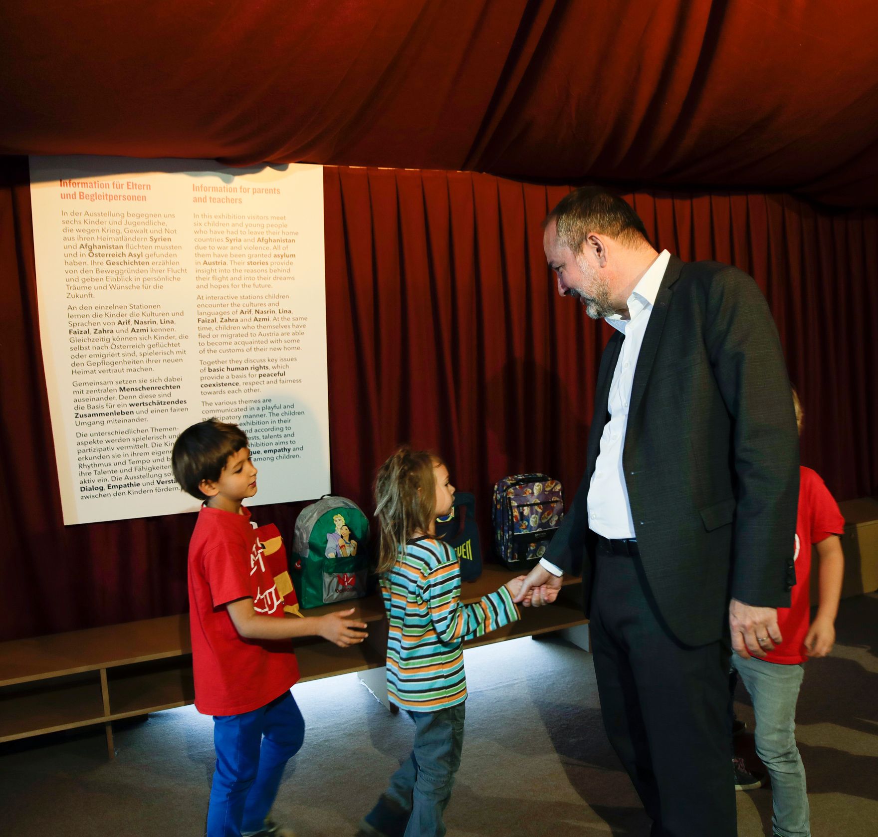 Am 27. September 2017 nahm Kunst- und Kulturminister Thomas Drozda (im Bild) an einer Pressekonferenz und Besichtigung im Kindermuseum ZOOM teil.
