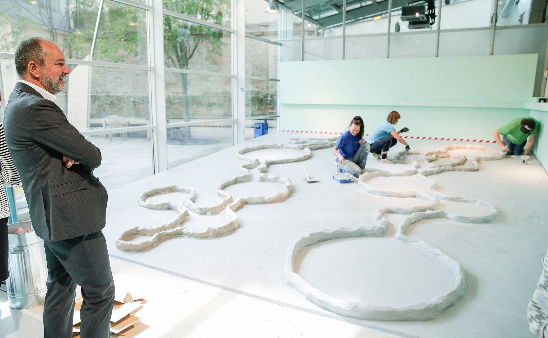 Am 27. September 2017 nahm Kunst- und Kulturminister Thomas Drozda (l.) an einer Pressekonferenz und Besichtigung im Kindermuseum ZOOM teil.