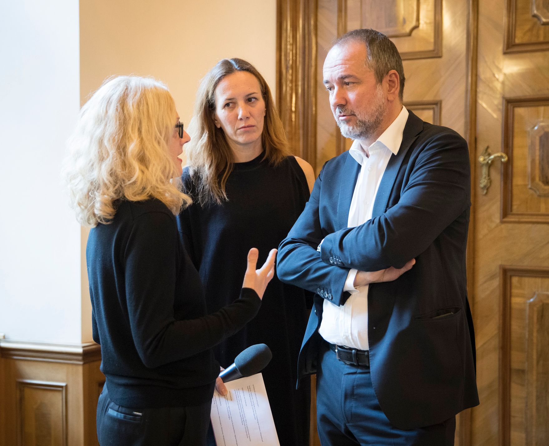 Am 4. Oktober 2017 lud Kunst- und Kulturminister Thomas Drozda (r.) zu einem OPEN:SPACE Fr&uuml;hst&uuml;ck ein.