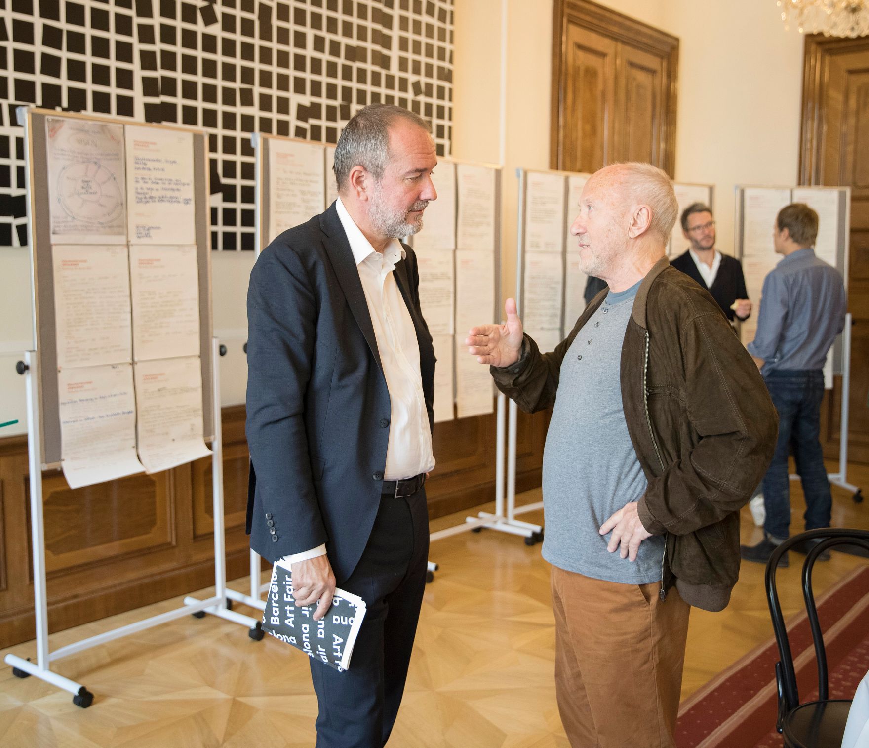 Am 4. Oktober 2017 lud Kunst- und Kulturminister Thomas Drozda (l.) zu einem OPEN:SPACE Fr&uuml;hst&uuml;ck ein.