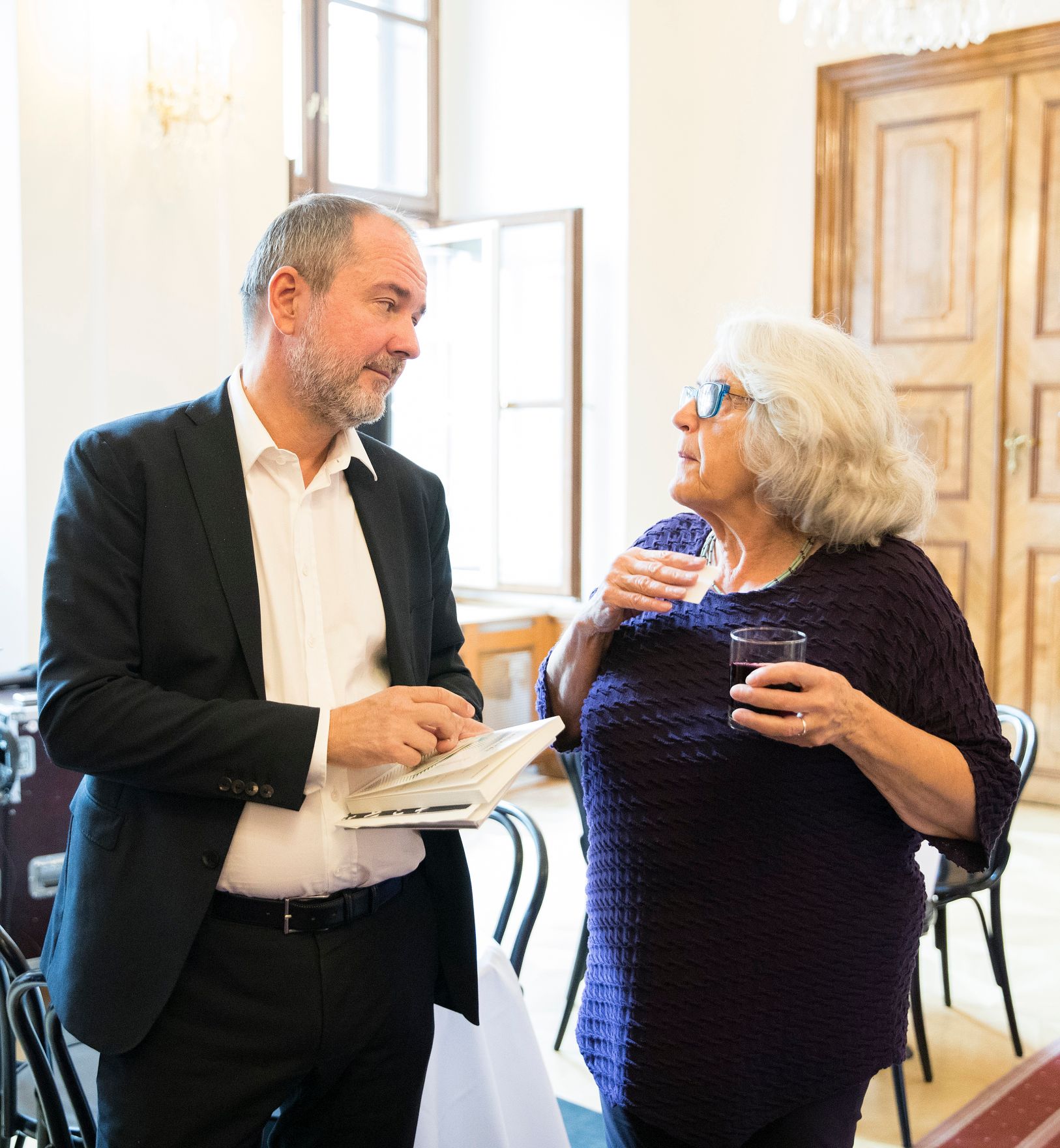 Am 4. Oktober 2017 lud Kunst- und Kulturminister Thomas Drozda (l.) zu einem OPEN:SPACE Fr&uuml;hst&uuml;ck ein.