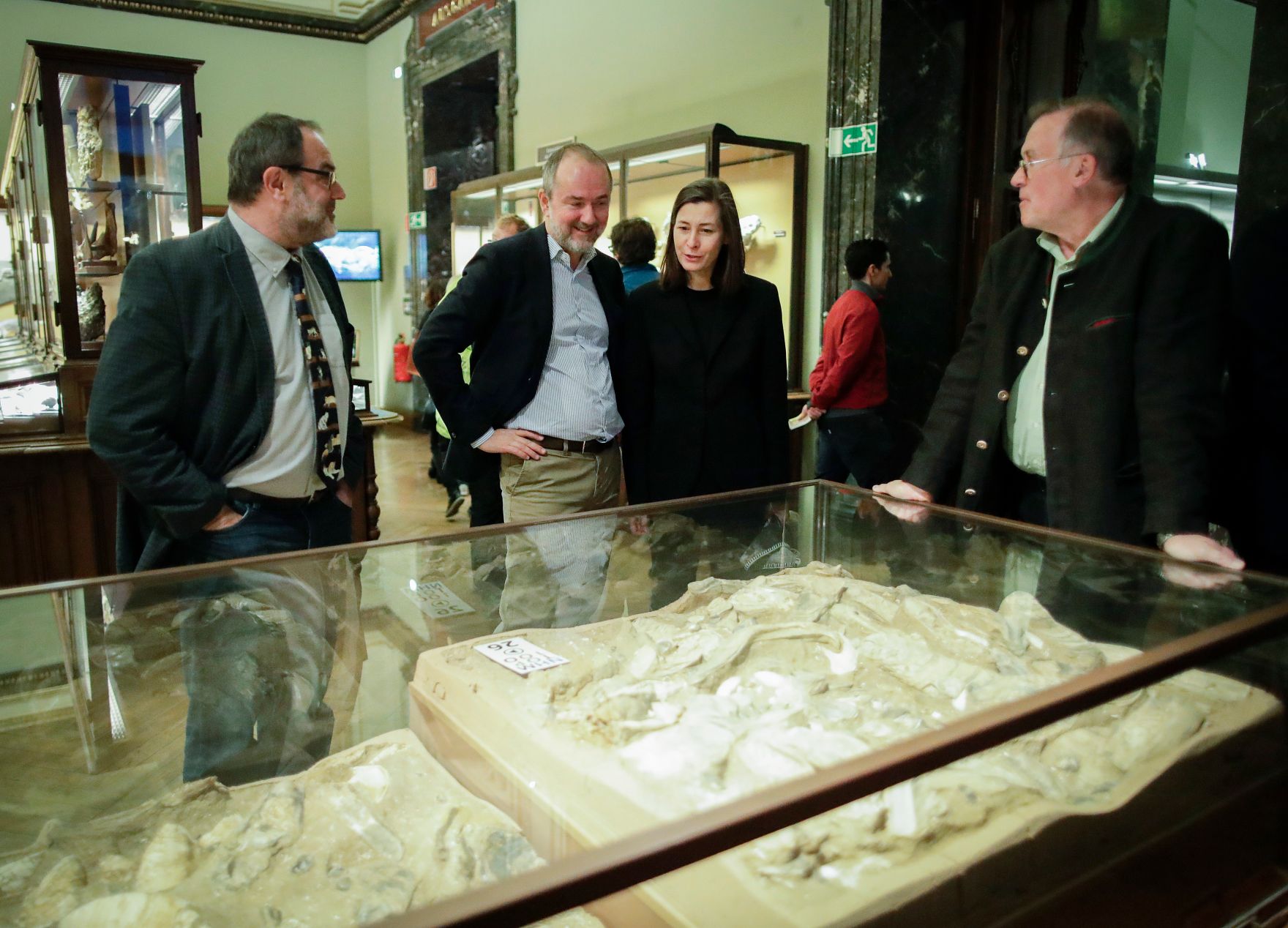 Am 7. Oktober 2017 fand die Langen Nacht der Museen statt. Im Bild Kunst- und Kulturminister Thomas Drozda (m.l.) im Naturhistorischen Museum.
