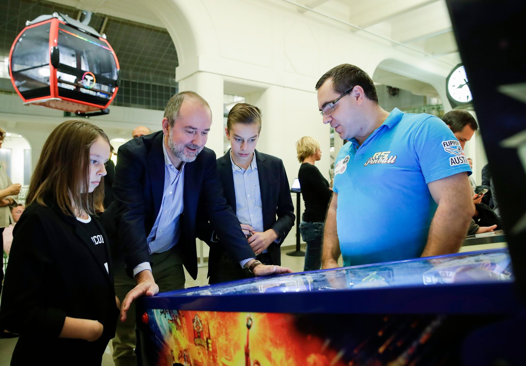 Am 7. Oktober 2017 fand die Langen Nacht der Museen statt. Im Bild Kunst- und Kulturminister Thomas Drozda (m.l.) im Technischen Museum.