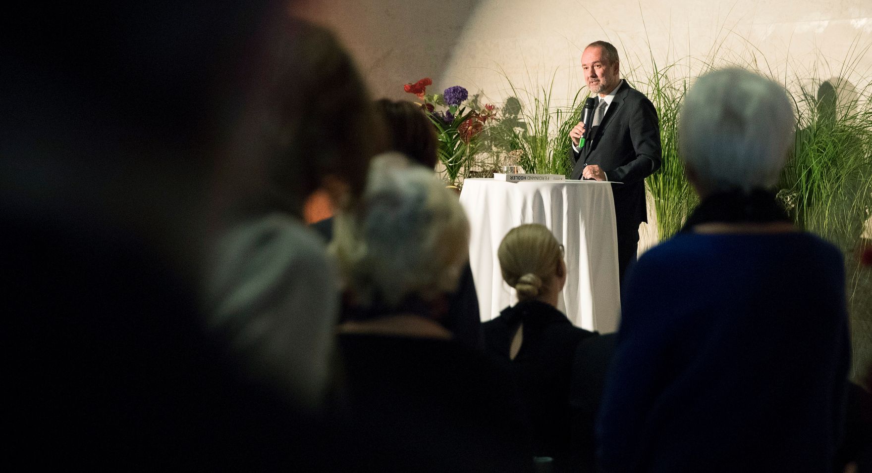 Am 12. Oktober 2017 fand die Ausstellungser&ouml;ffnung &quot;Ferdinand Hodler&quot; im Leopold Museum statt. Im Bild Kunst- und Kulturminister Thomas Drozda bei der Festansprache.