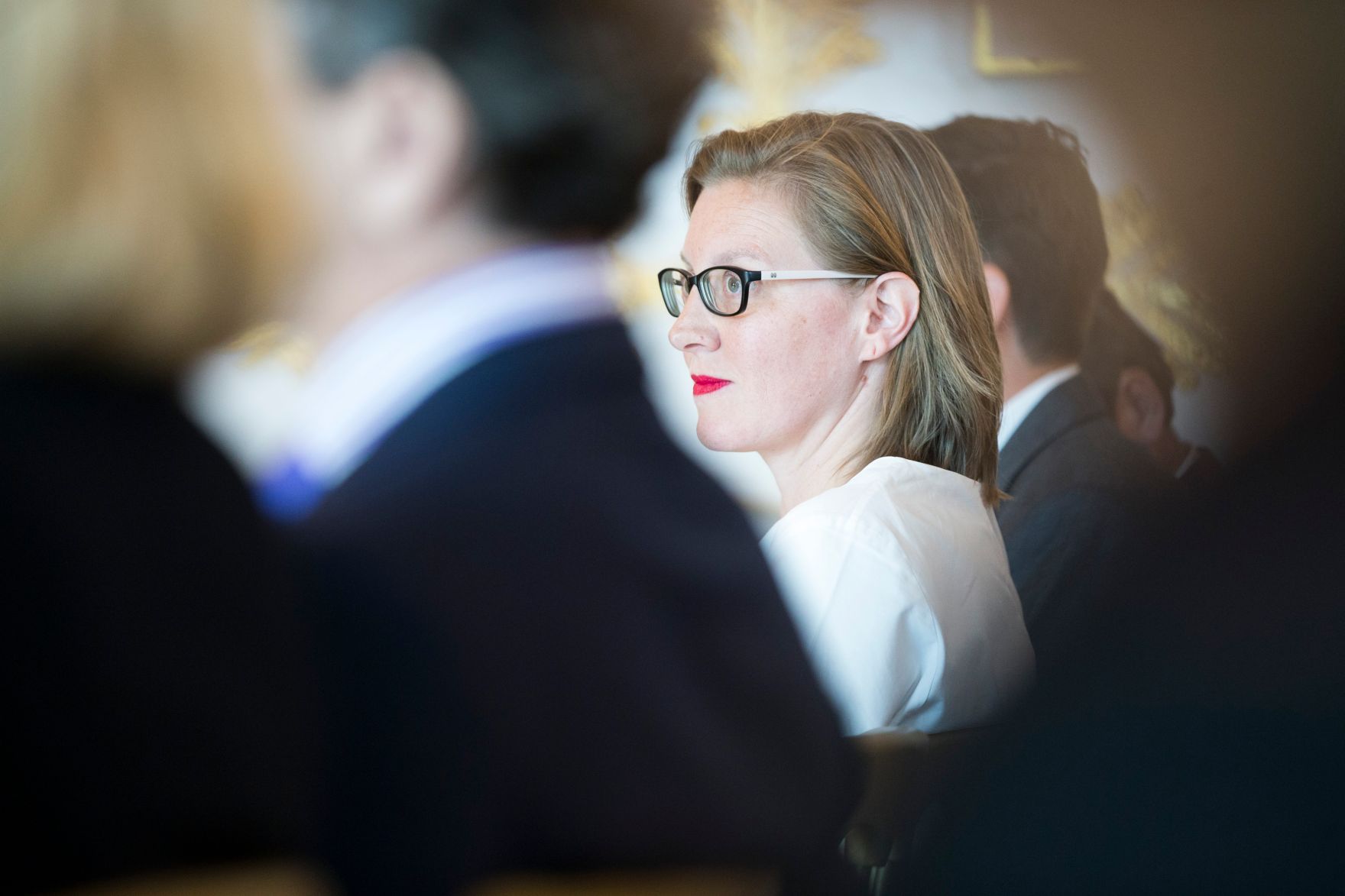 Am 2. November 2017 verlieh Kunst- und Kulturminister Thomas Drozda den &Ouml;sterreichischen Staatspreis f&uuml;r Kunstkritik an Nina Schedlmayer (im Bild).