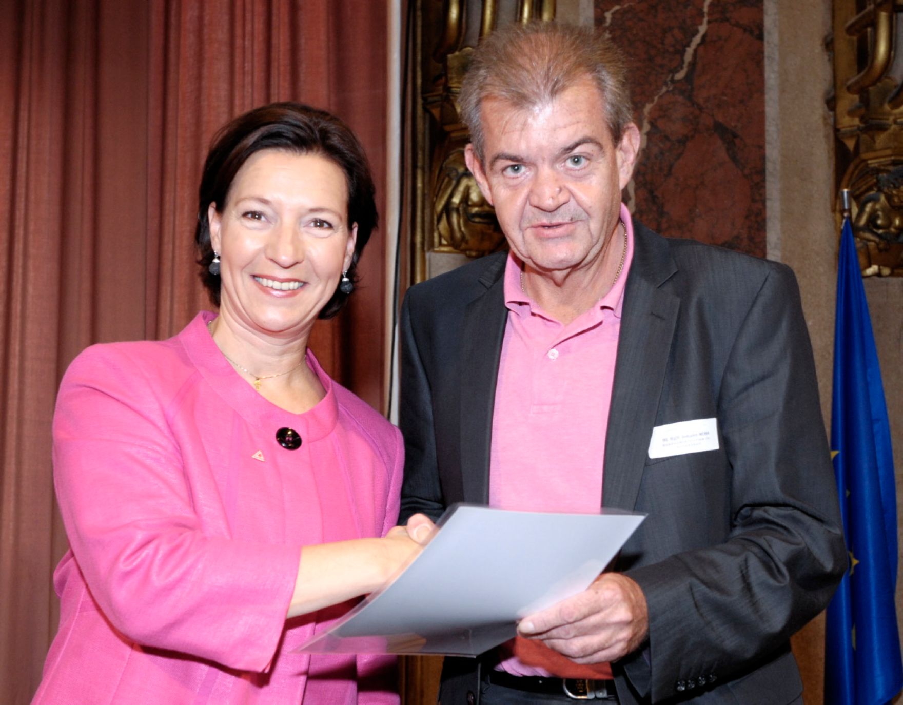 Bundesministerin f&uuml;r Frauenangelegenheiten und &Ouml;ffentlichen Dienst, Gabriele Heinisch-Hosek beim 1. LehrlingausbildnerInnentag des Bundes.