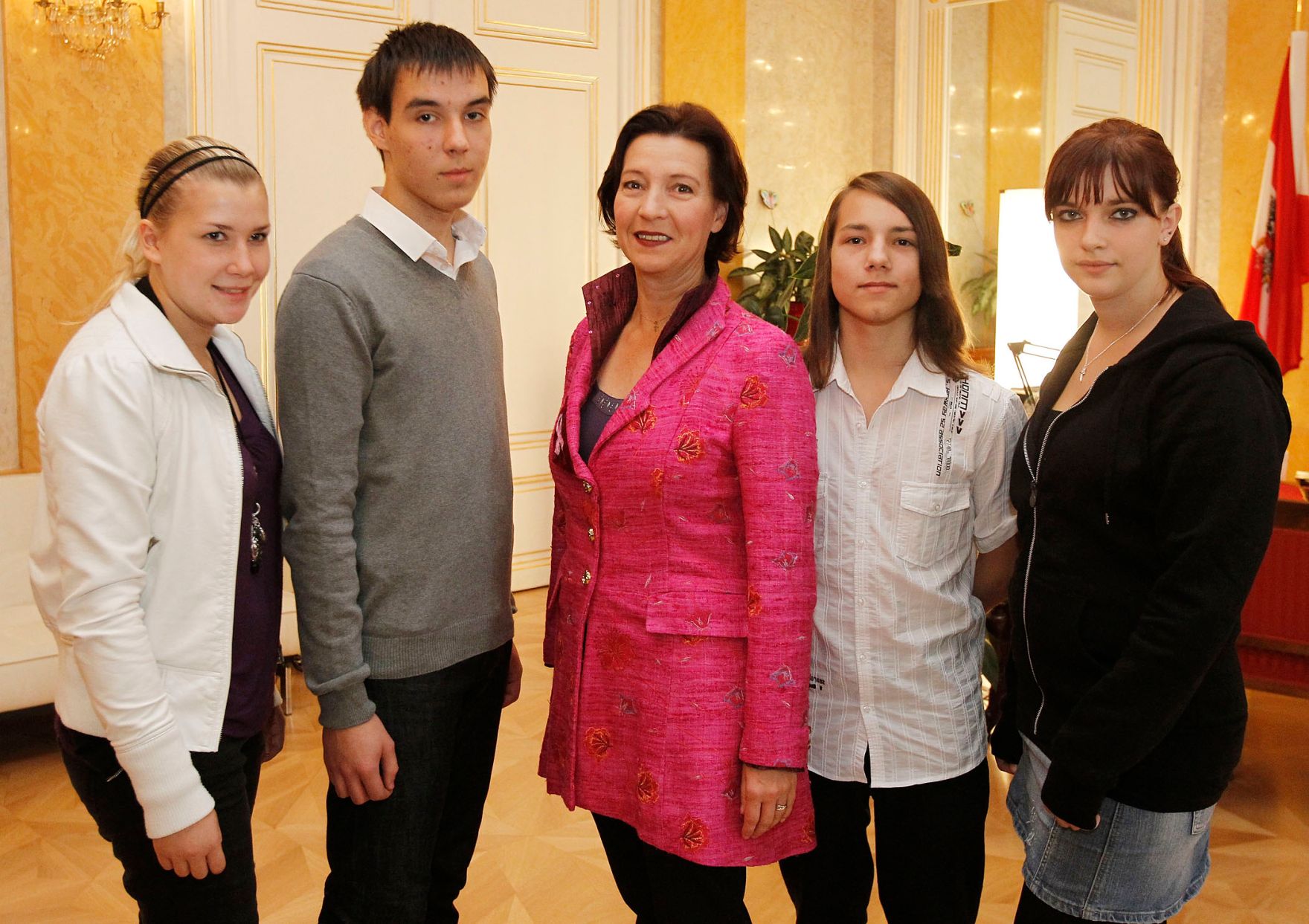 Am 6. Oktober 2010 begr&uuml;&szlig;te die Bundesministerin f&uuml;r Frauenangelegenheiten und &Ouml;ffentlichen Dienst Gabriele Heinisch-Hosek die neuen Lehrlinge im Bundesdienst.