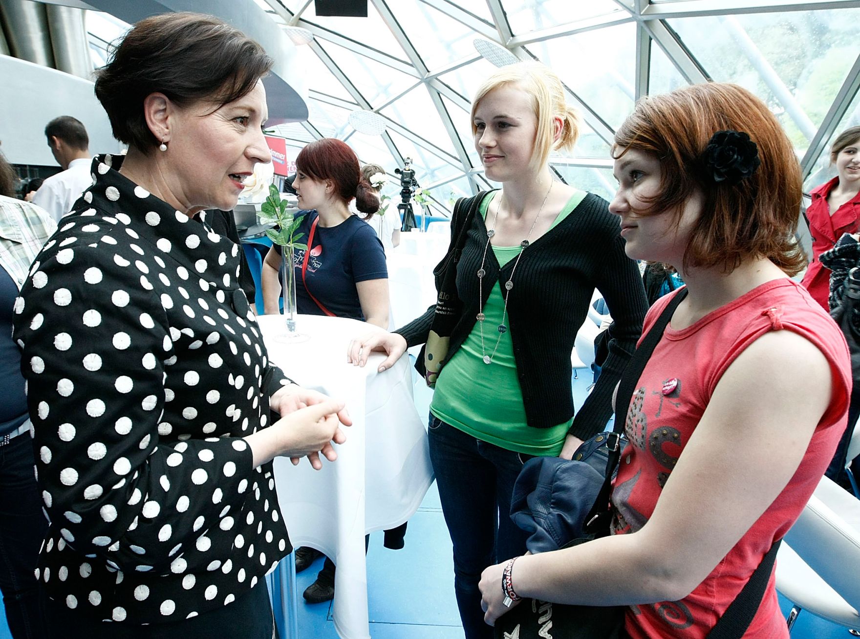 Bundesministerin Heinisch-Hosek bei der Veranstaltung "Finde deinen eigenen Weg - 1. Girl Event in Graz".