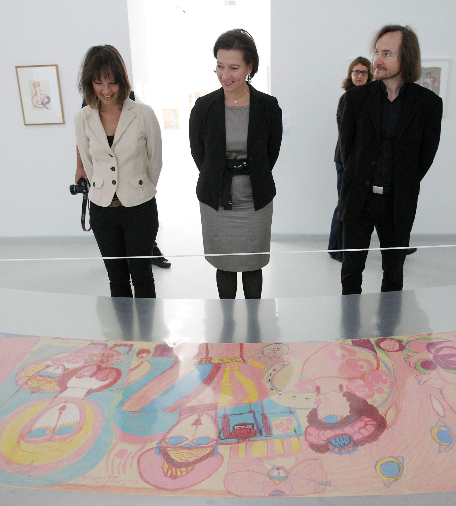 Am 23. September 2010 besuchte Frauenministerin Gabriele Heinisch-Hosek das Art Brut Museum in Maria Gugging.