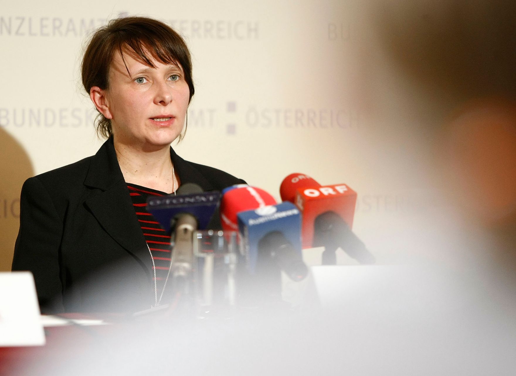 Am 30. M&auml;rz 2010 pr&auml;sentierte Frauenministerin Gabriele Heinisch-Hosek gemeinsam mit einer der Studienautorinnen von L&amp;R Sozialforschung, Claudia Sorger (im Bild) die neue Studie "Qualit&auml;t von Teilzeitbesch&auml;ftigung".