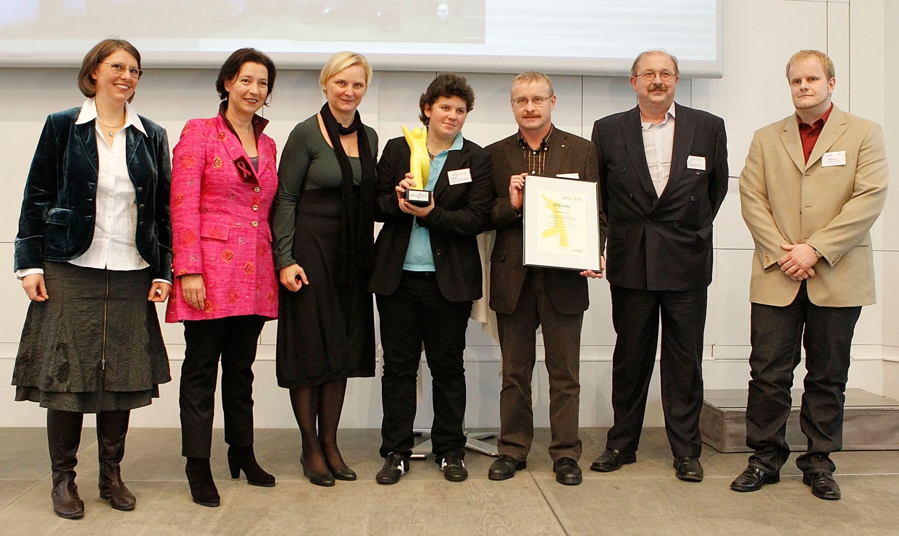 Frauenministerin Gabriele Heinisch-Hosek bei der Verleihung AmaZone-Award.