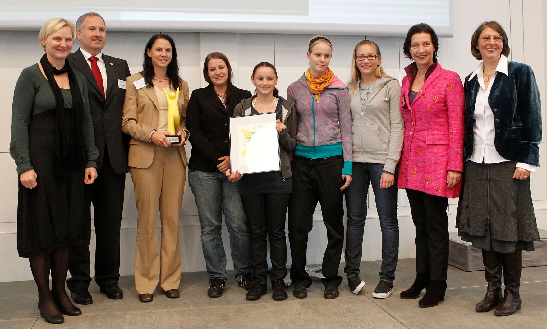 Frauenministerin Gabriele Heinisch-Hosek bei der Verleihung AmaZone-Award.