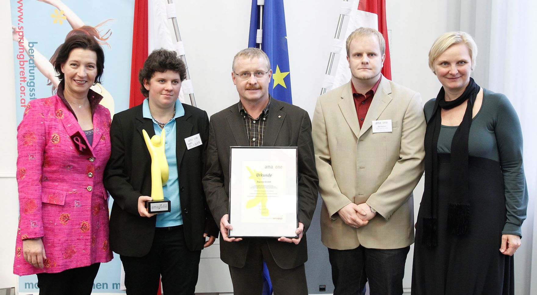 Frauenministerin Gabriele Heinisch-Hosek bei der Verleihung AmaZone-Award.