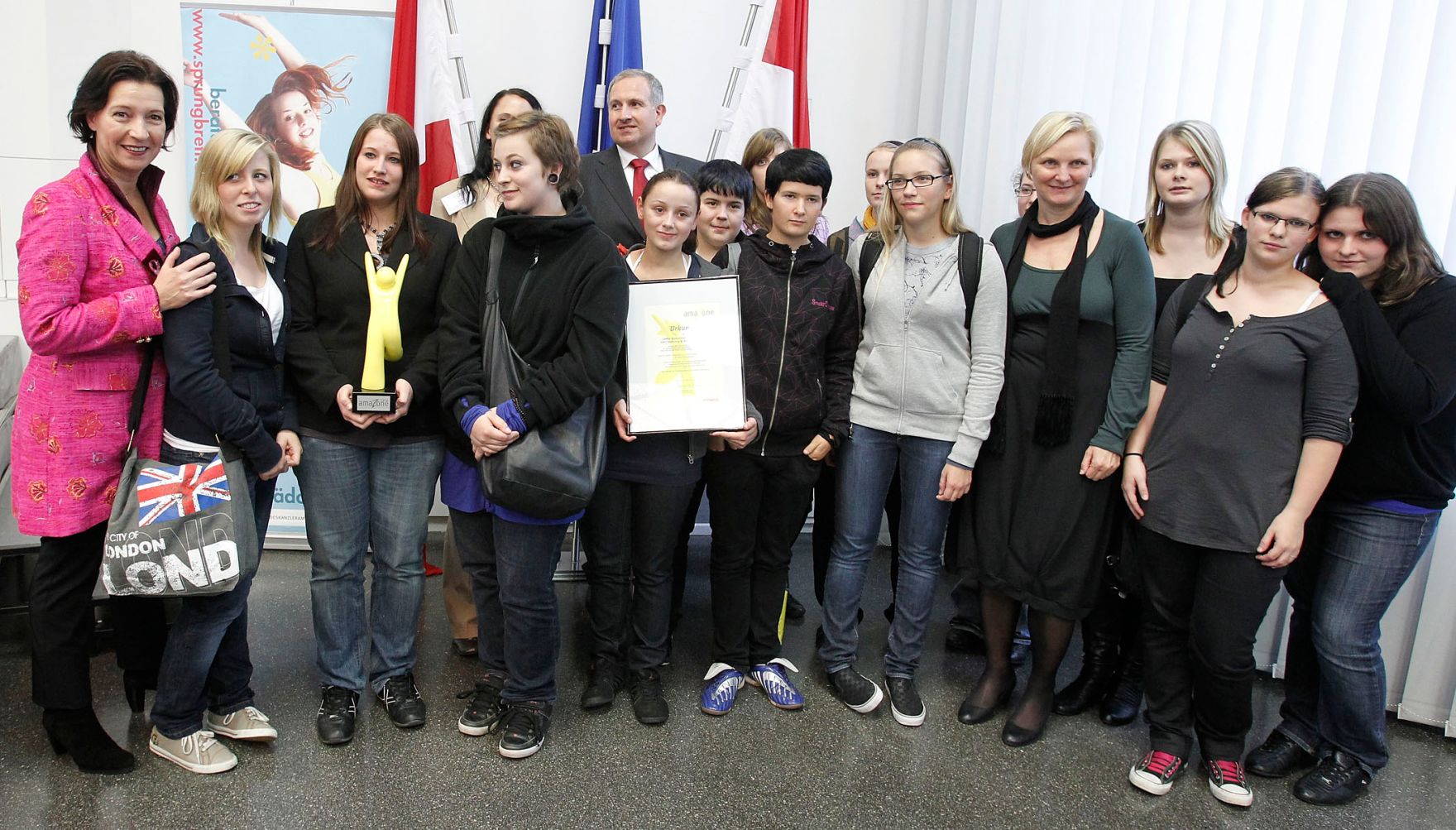 Frauenministerin Gabriele Heinisch-Hosek bei der Verleihung AmaZone-Award.