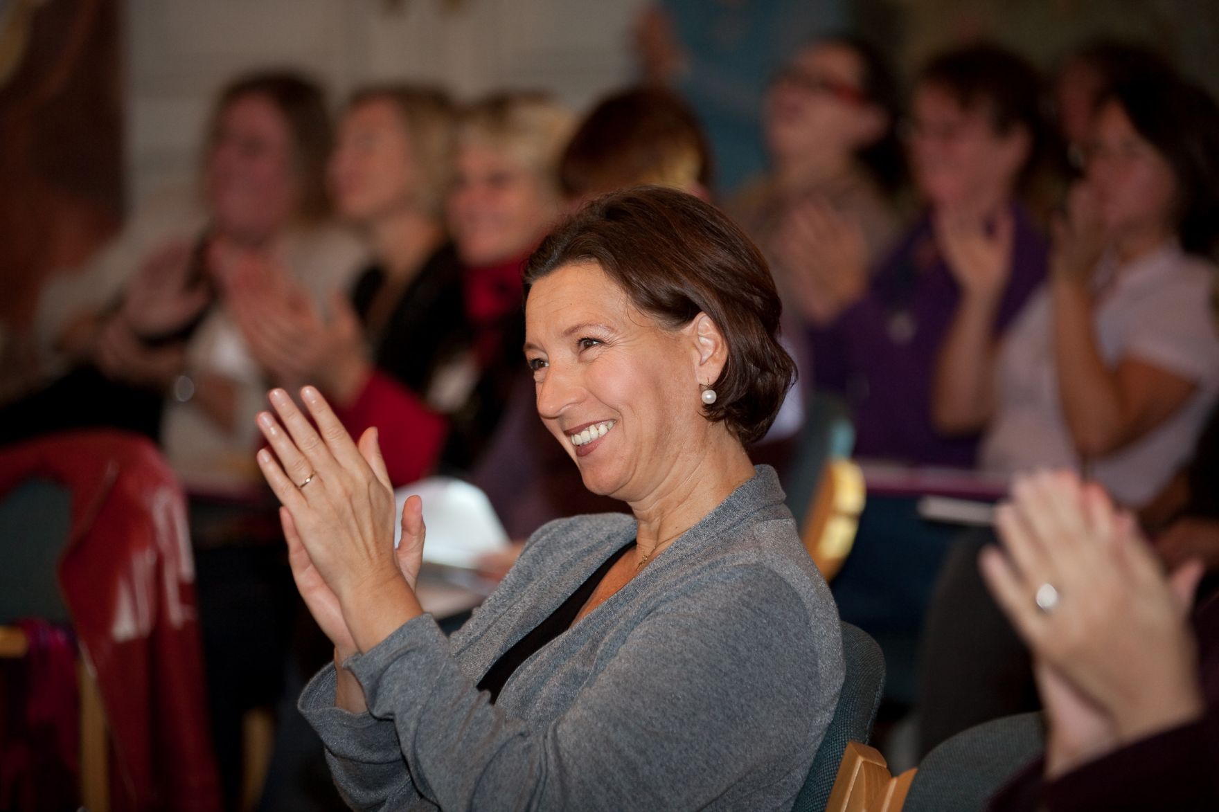Am 7. Oktober 2011 er&ouml;ffnete Frauenministerin Gabriele Heinisch-Hosek (im Bild) die Frauenenquete ARBEIT.NEU.DENKEN im Schloss Laudon.