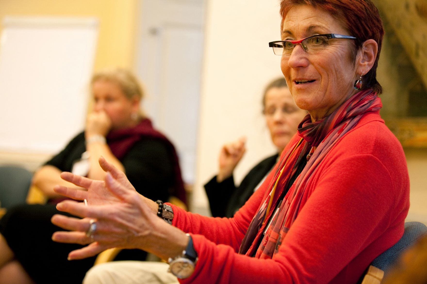 Am 7. Oktober 2011 er&ouml;ffnete Frauenministerin Gabriele Heinisch-Hosek die Frauenenquete ARBEIT.NEU.DENKEN im Schloss Laudon.