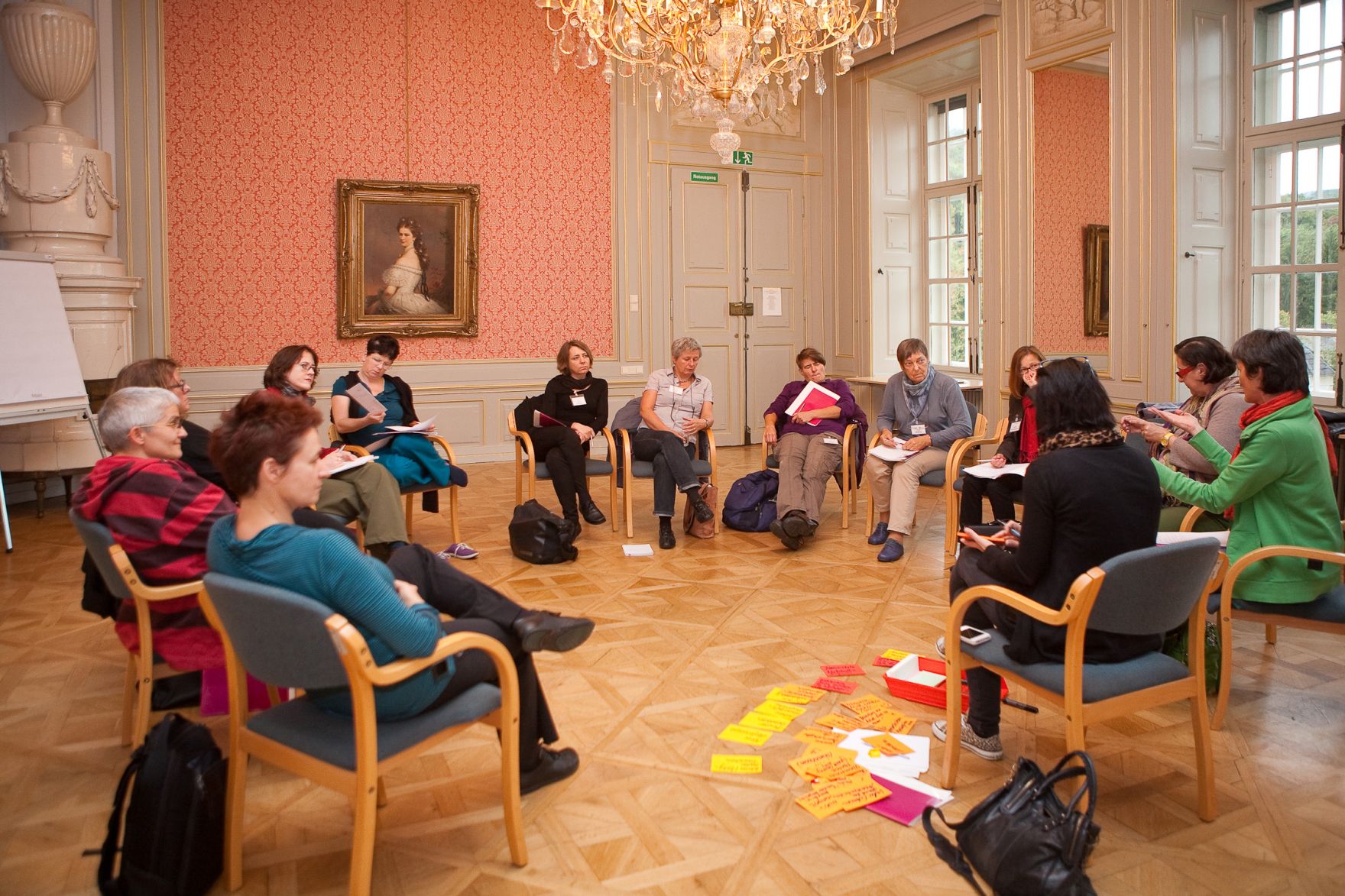 Am 7. Oktober 2011 er&ouml;ffnete Frauenministerin Gabriele Heinisch-Hosek die Frauenenquete ARBEIT.NEU.DENKEN im Schloss Laudon.