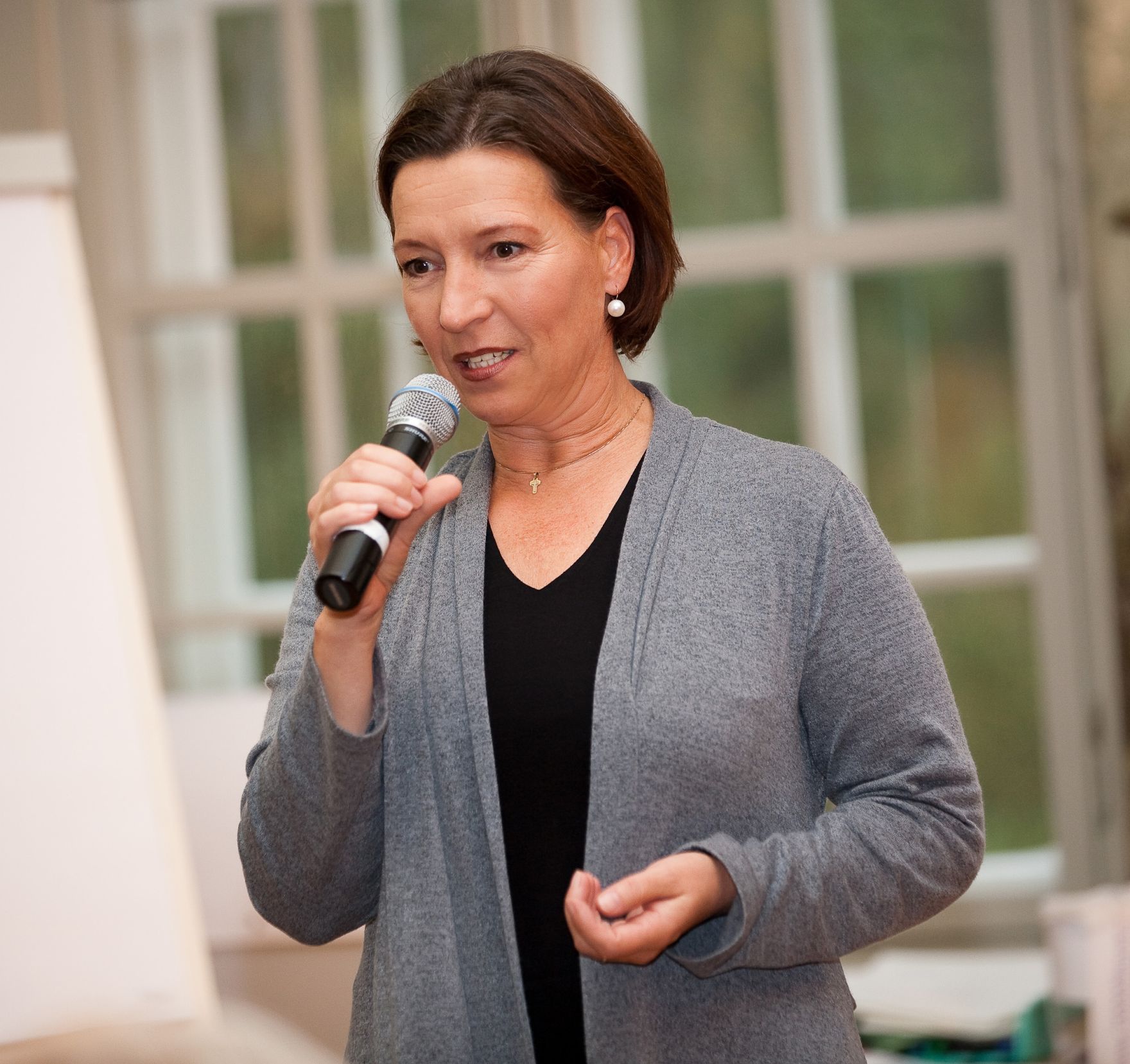 Am 7. Oktober 2011 er&ouml;ffnete Frauenministerin Gabriele Heinisch-Hosek (im Bild) die Frauenenquete ARBEIT.NEU.DENKEN im Schloss Laudon.