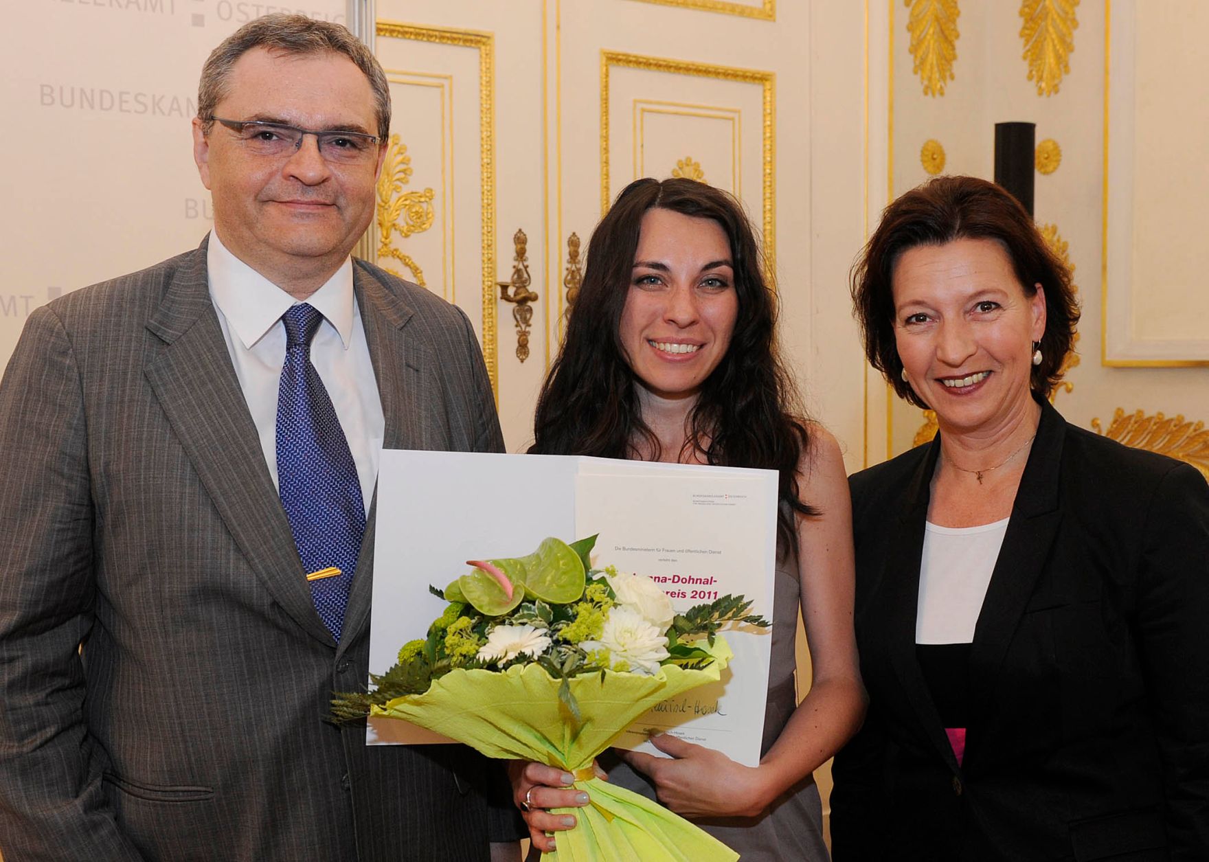 Am 1. Juni 2011, Frauenministerin Gabriele Heinisch-Hosek bei der Verleihung des "Johanna Dohnal-F&ouml;rderpreis 2011".