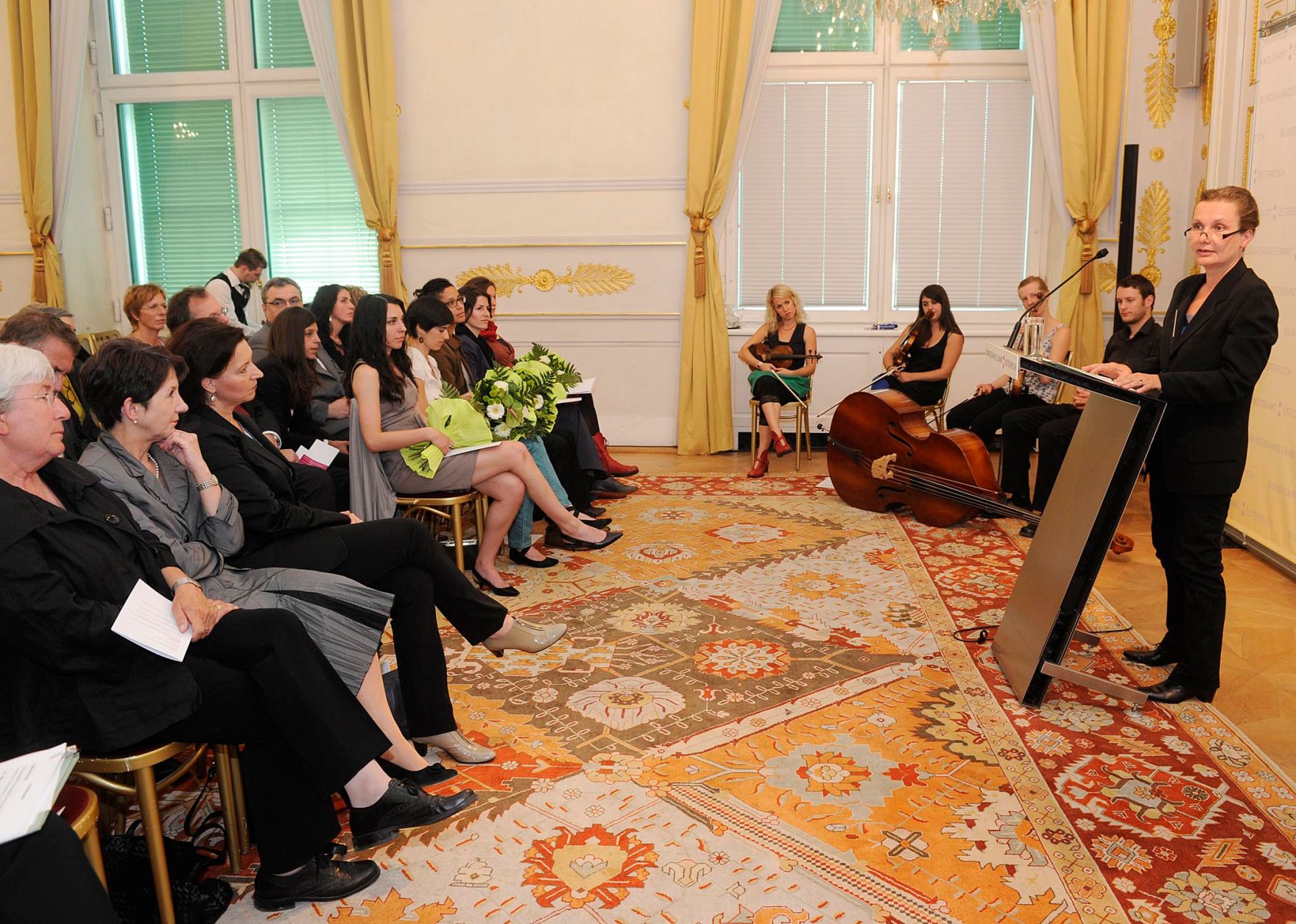 Am 1. Juni 2011, Frauenministerin Gabriele Heinisch-Hosek bei der Verleihung des "Johanna Dohnal-F&ouml;rderpreis 2011".
