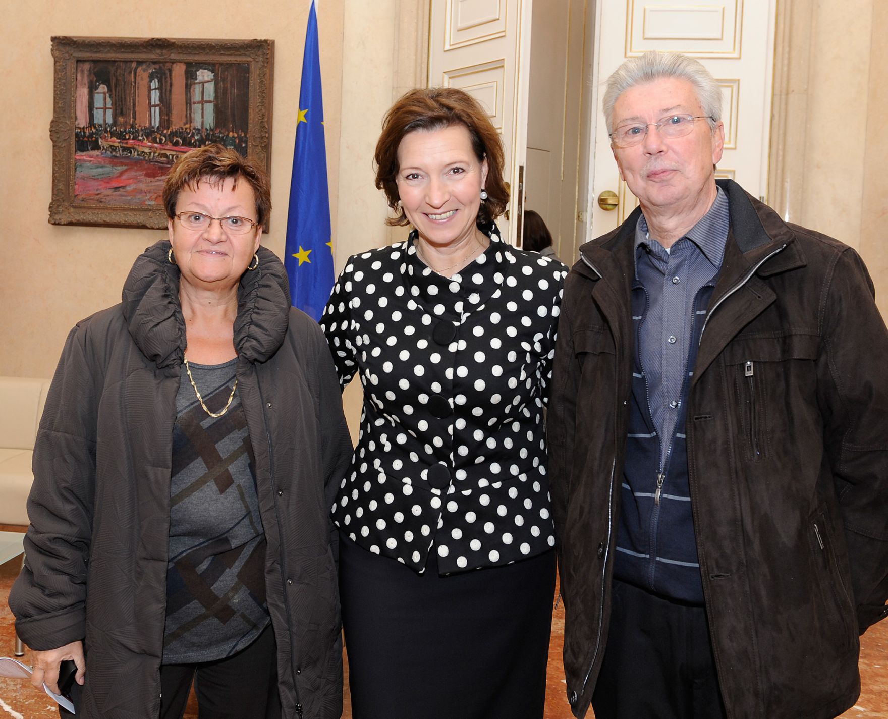 Am 26. Oktober 2012 empfing Frauenministerin Gabriele Heinisch-Hosek im Rahmen des Nationalfeiertages Besucherinnen und Besucher im Bundeskanzleramt.