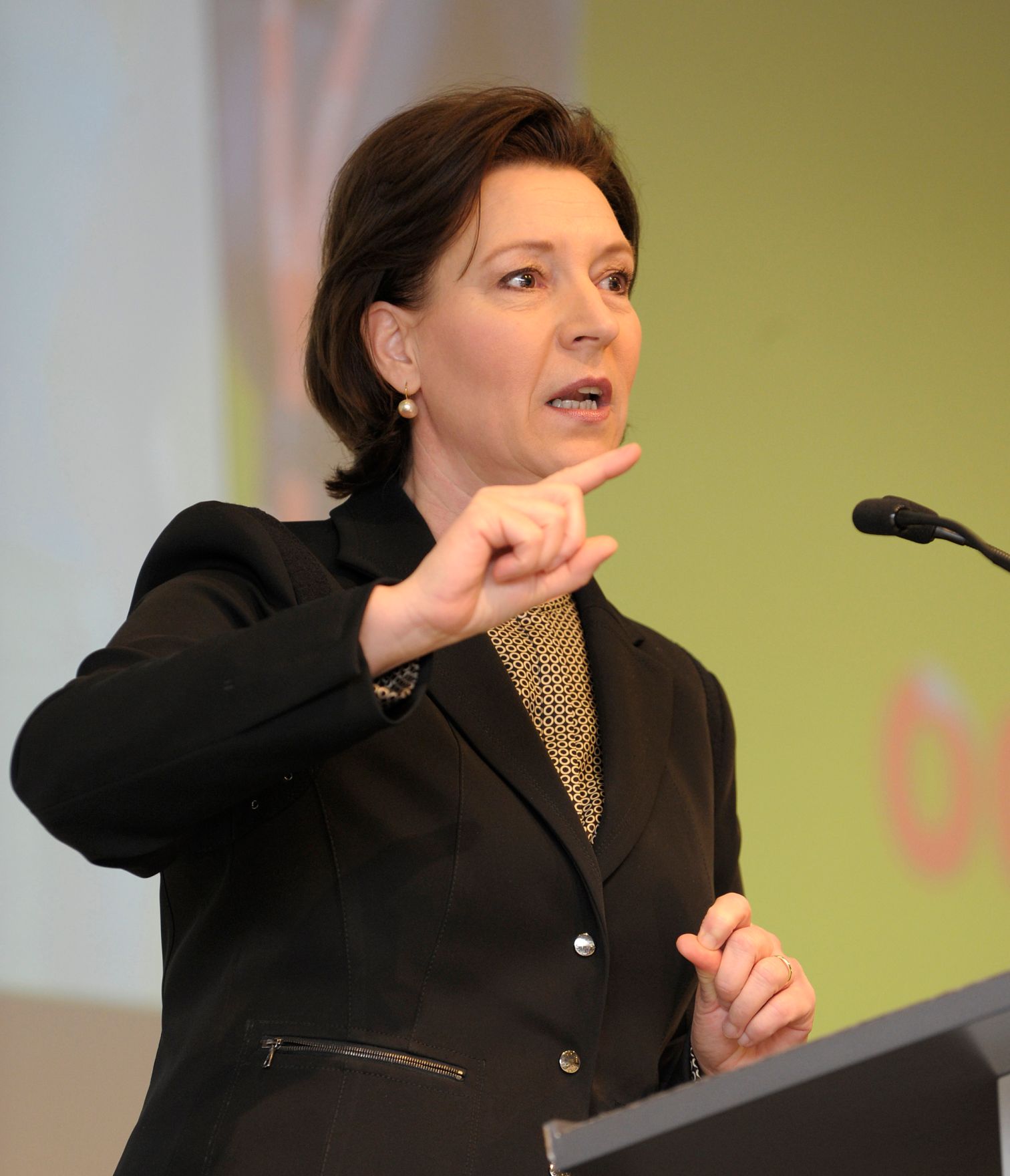 Am 11. April 2013 hielt Frauenministerin Gabriele Heinisch-Hosek (im Bild) das Hauptreferat beim &Ouml;GB-Bundesfrauenkongress.