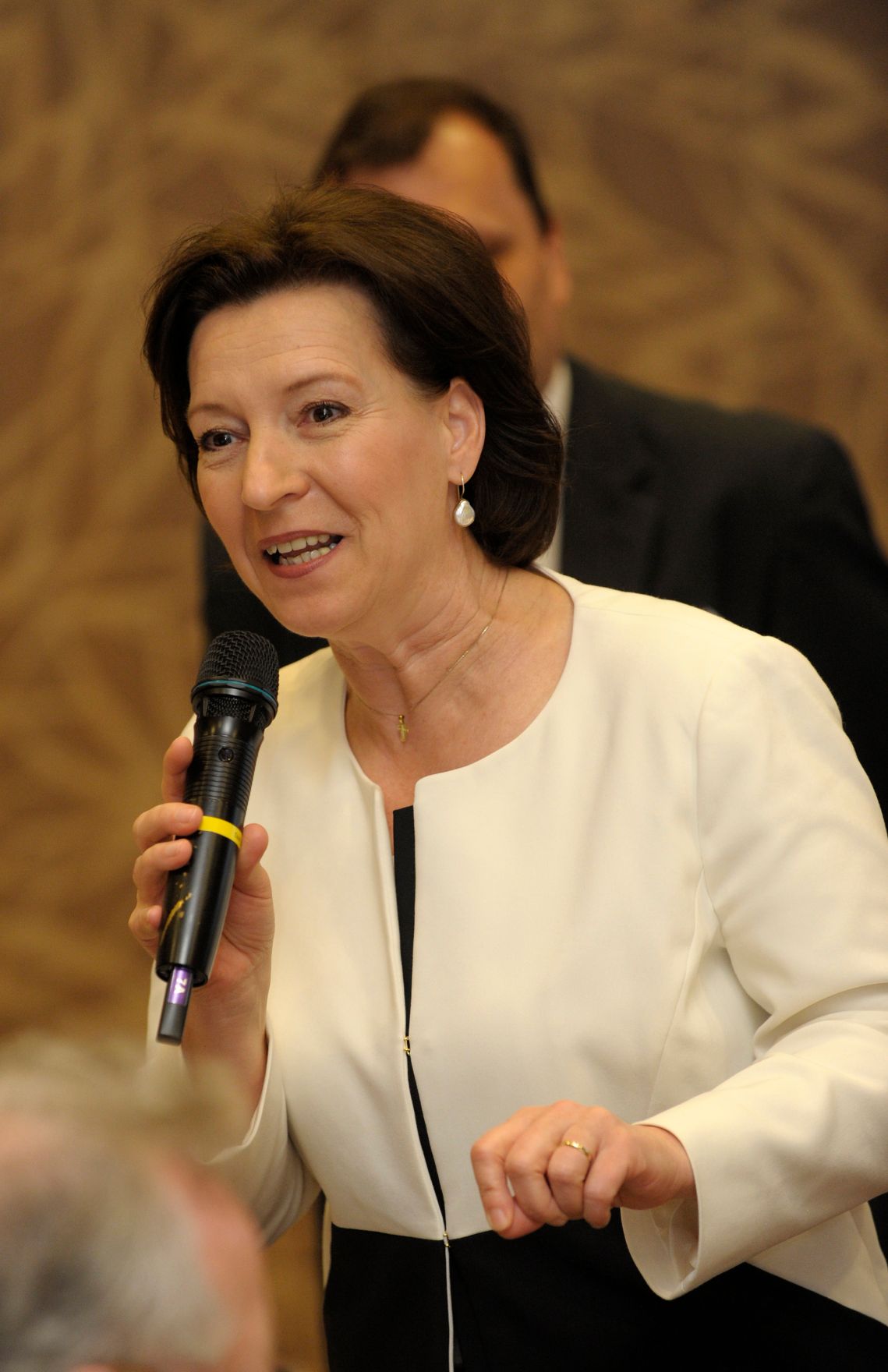 Am 29. April 2013 hielt Beamtenministerin Gabriele Heinisch-Hosek (im Bild) die Er&ouml;ffnungsworte beim Bildungskongress der Arbeitsgemeinschaft f&uuml;r Datenverarbeitung.