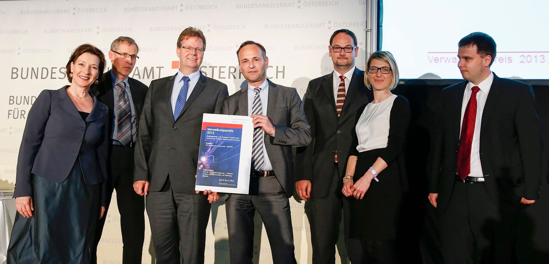 Am 7. Mai 2013 &uuml;berreichte Beamtenministerin Gabriele Heinisch-Hosek den Verwaltungspreis 2013 in der Akademie der Wissenschaften.