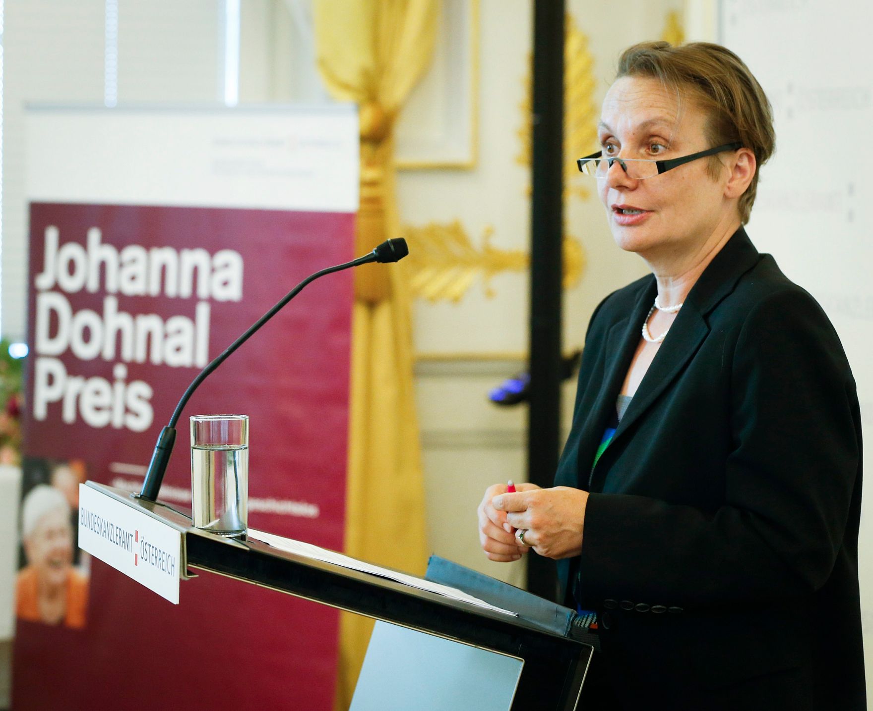 Am 19. Juni 2013 lud Frauenministerin Gabriele Heinisch-Hosek zur Verleihung des Johanna-Dohnal Preises 2013 ins Bundeskanzleramt.