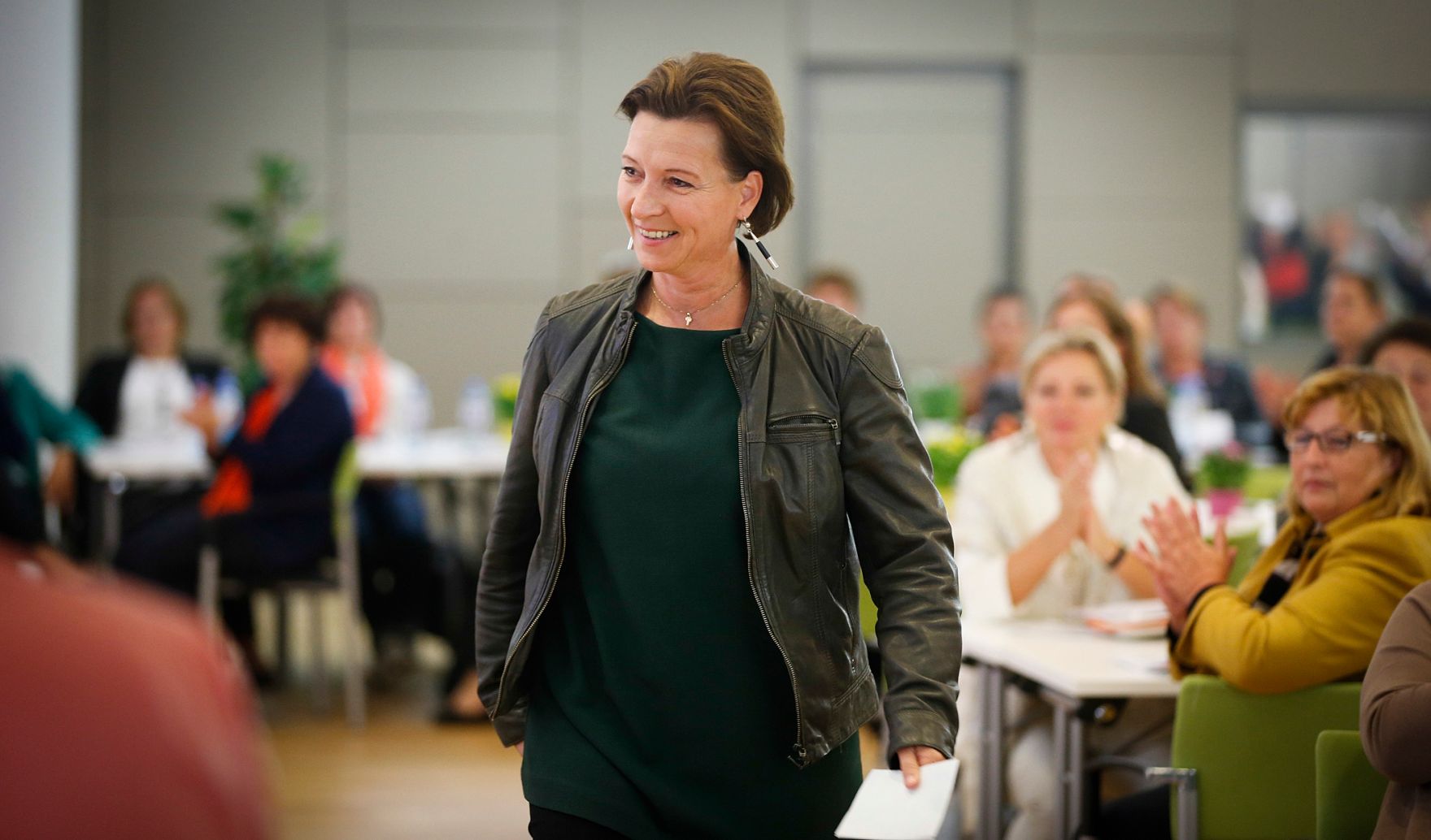 Am 13. September 2013 hielt Frauenministerin Gabriele Heinisch-Hosek Begr&uuml;&szlig;ungsworte bei der Bundesfrauenkonferenz der PRO-GE im &Ouml;GB-Catamaran.