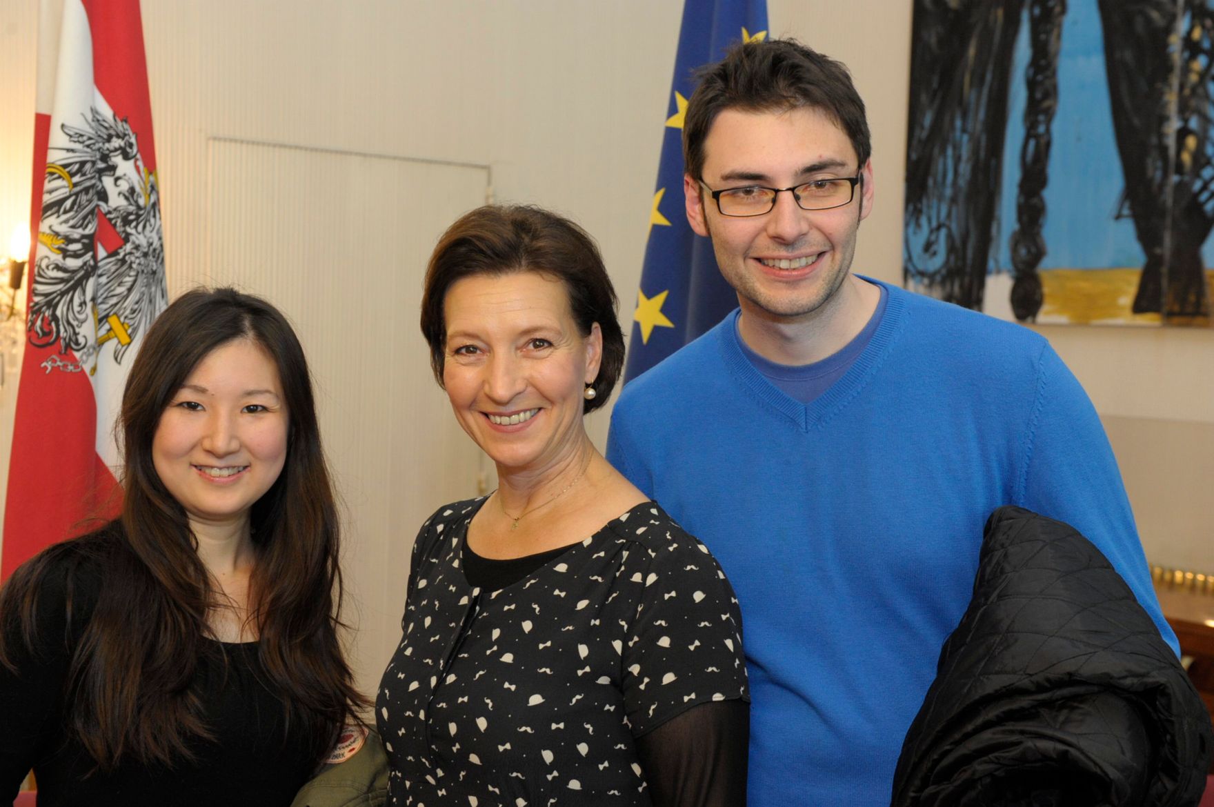 Am 26. Oktober 2013 empfing Frauenministerin Gabriele Heinisch-Hosek im Rahmen des Nationalfeiertages Besucherinnen und Besucher im Bundeskanzleramt.
