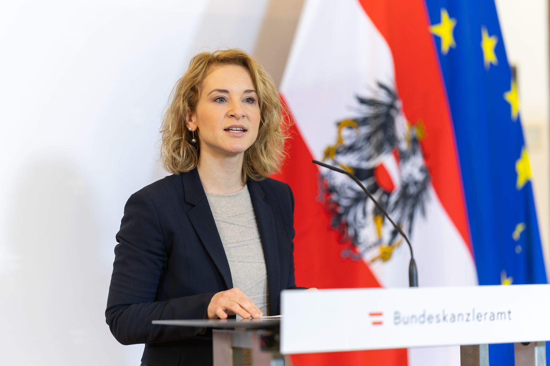 Am 6. M&auml;rz 2025 gab Bundesministerin Eva-Maria Holzleitner anl&auml;sslich des Weltfrauentags eine Pressekonferenz.