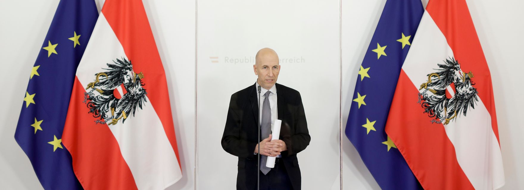 Am 19. J&auml;nner 2021 fand der Sozialpartnergipfel statt. Im Bild Bundesminister Martin Kocher.