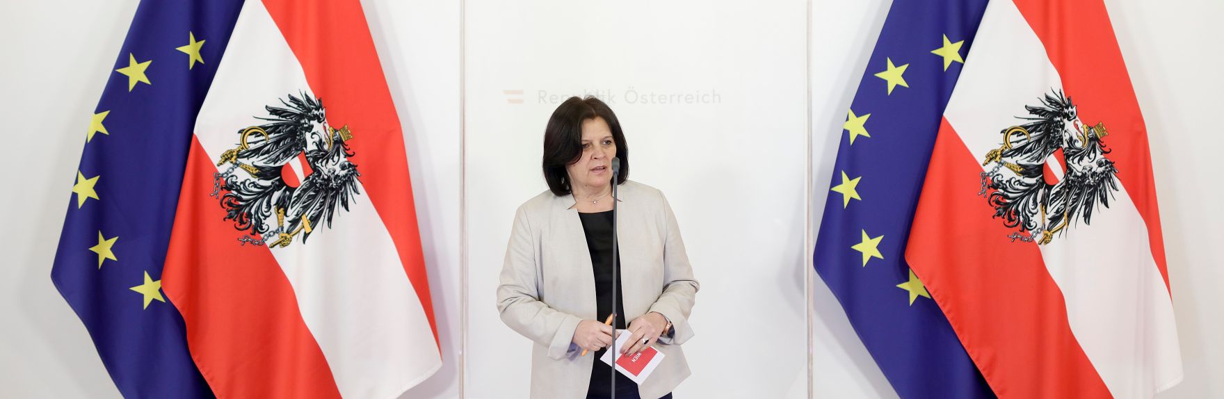 Am 19. J&auml;nner 2021 fand der Sozialpartnergipfel statt. Im Bild Bundesarbeitskammer-Pr&auml;sidentin Renate Anderl.